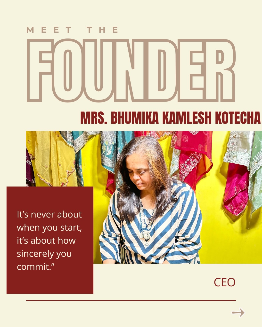 Meet the โBhumikaโ of Bhumika Ventures; the woman behind the name โฅ๏ธ๐งฟ
.
.
.
.
.
.
#ceo #bhumikaventures #owner #founder #womanowned