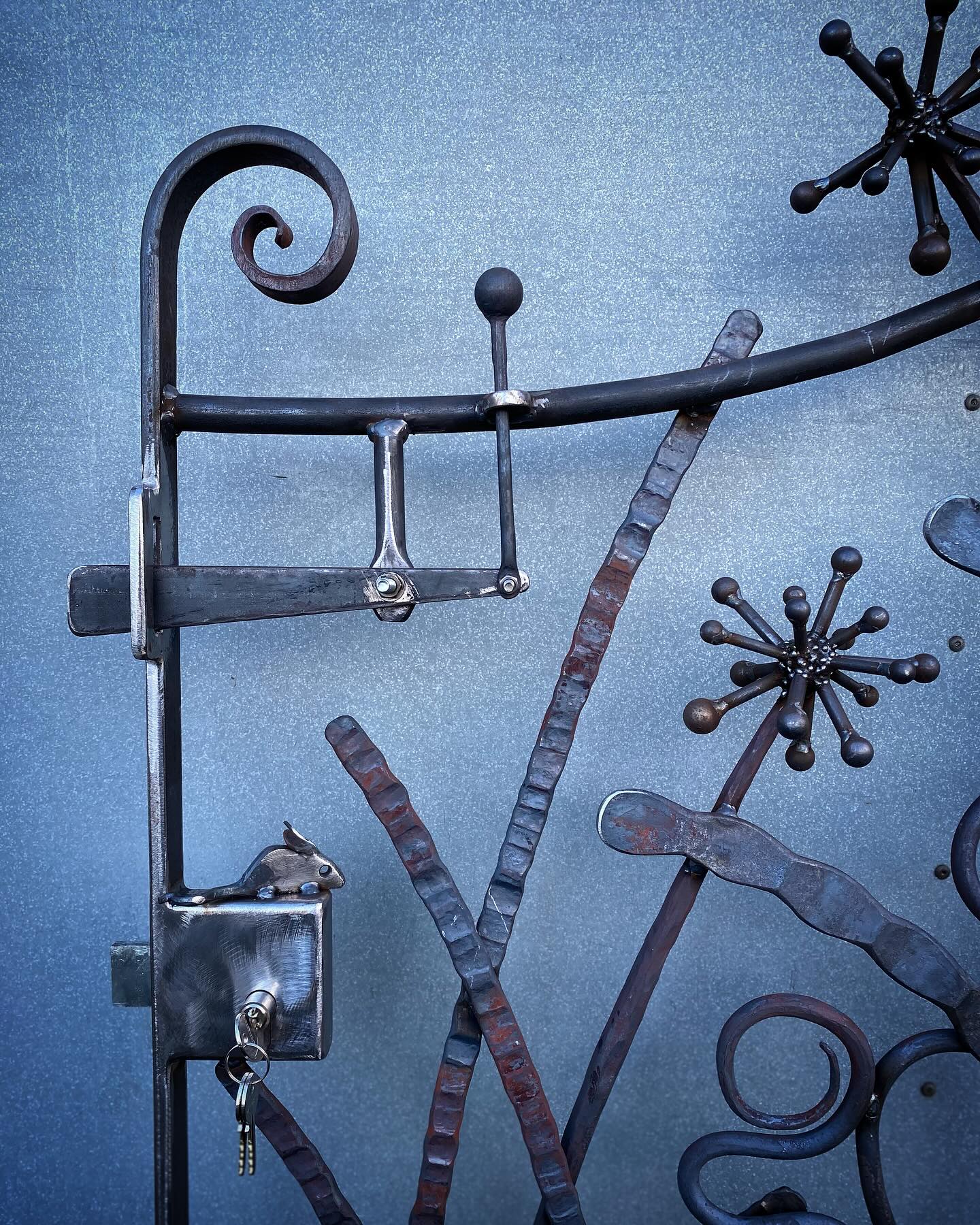 Detail pics for a #gate #forged and #fabricated ready now for #galvanizing (next year) #bristolblacksmith #metalwork #home #garden #organic #nature