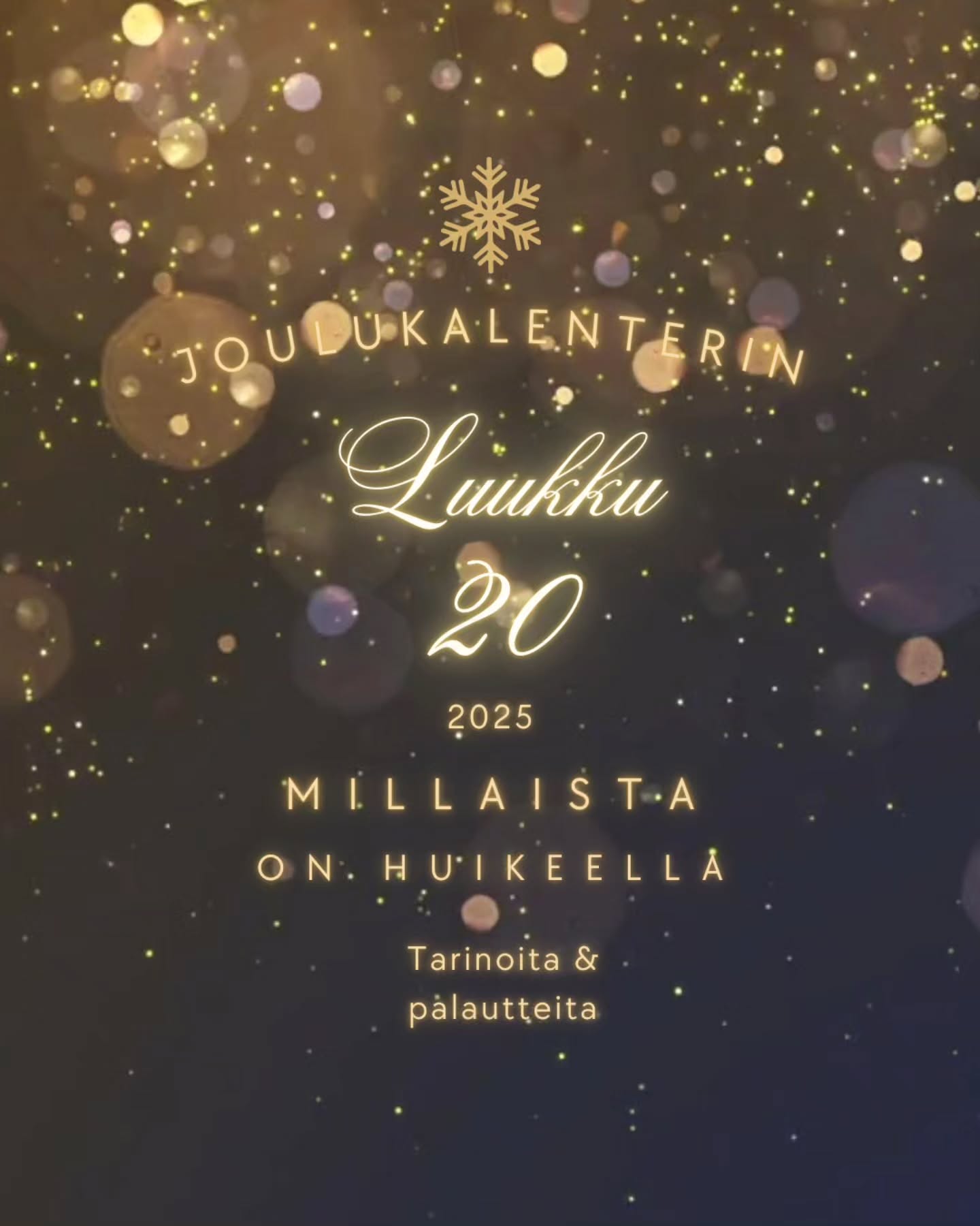 ❤️ HuiKeen Joulukalenteri 2025 ❤️
Tänä vuonna saatte lukea tarinoita ja palautteita HuiKeesta meidän huikeilta asiakkailta ✨️
LUUKKU 20
Huikee hallillla mahtavat puitteet kaikenlaiseen tekemiseen koiran kanssa! Valmennusta saa ammattitaitoisesti, sekä omistaja että koira erityisesti nauttii!
Huikeelle on helppo ja kiva tulla ja valikoimasta löytyy meille sopivaa kalustoa. Olen ollut tyytyväinen valmennuksiin ja käymme parhaillaan toista kautta. Minusta on myös ihanaa, että hallissa on ikkunat, joten päivällä treenatessa on päivänvaloa jonkun verran.
#huikeenjoulukalenteri2025 #tottisstudiohuikee