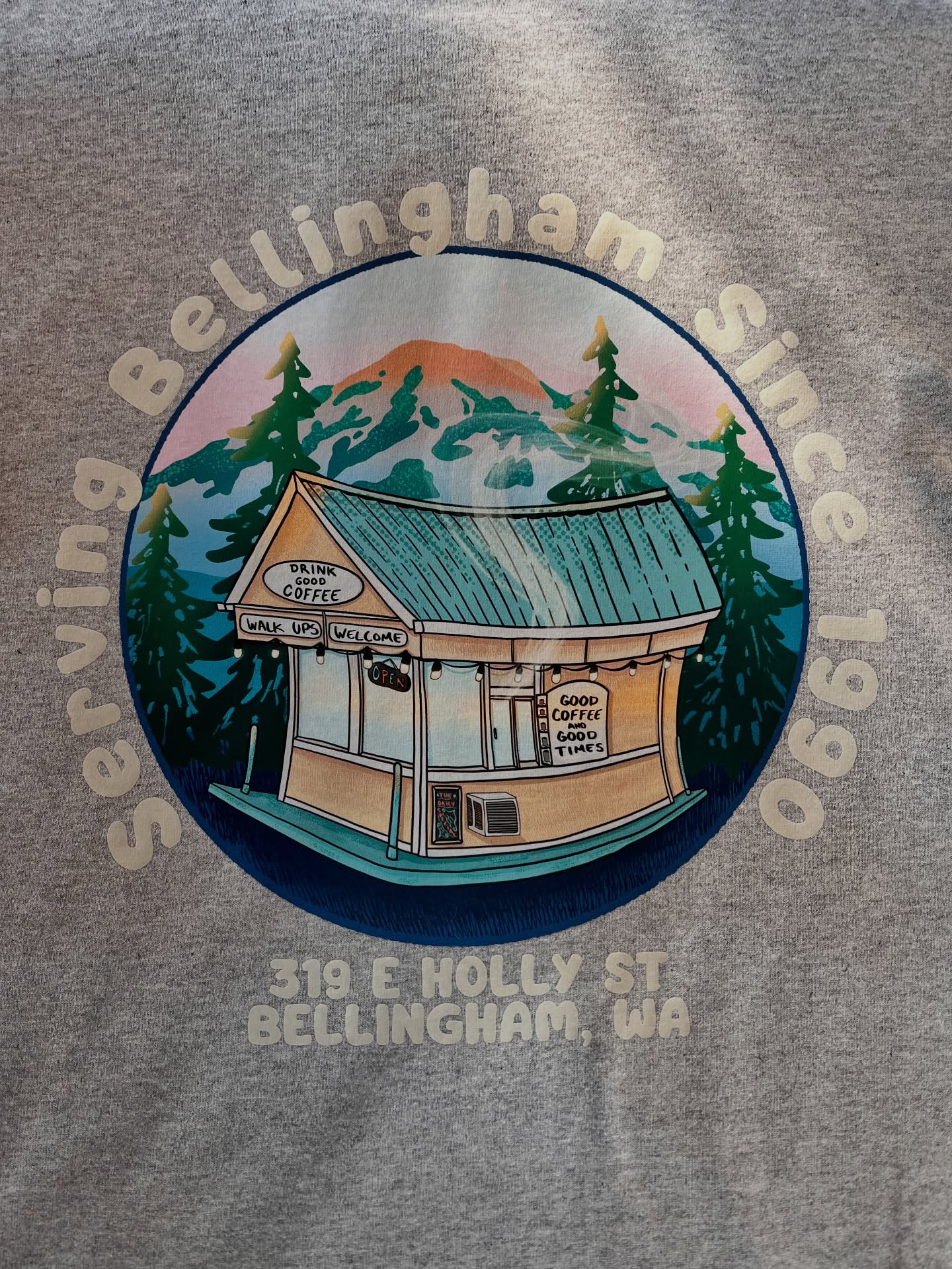 This was a special project for me, not because I really like coffee, because I really like do love coffee☺️.
-
Its because in 2014 I started working at a brewery here in Bellingham down the street from a coffee stand, a coffee stand that I would end up walking to 3-5 days a week to get my morning fuel. A coffee stand that learned I was a local artist and gave me the opportunity to make some sticker designs, and soon after a digital design to use as their social media image. A coffee stand, turned to friends and community that for now, going on 10 years have continued to show support to me as a local artist. I am beyond grateful for this support and can’t thank @iwanamoka for the awesome opportunities.
-
Go get yourself and a coffee lover one of these awesome shirts for a last minute holiday gift today! Support these awesome folks for being the coolest coffee stand since 1990!!!