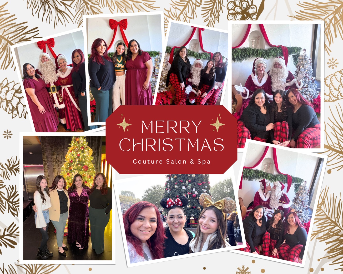 This Christmas season, all of us at Couture Salon & Spa want to say thank you from the bottom of our hearts. Your trust, loyalty, and continued support mean more to us than words can express. You don’t just fill our chairs, you fill our space with joy, laughter, and purpose. It is truly an honor to be part of your self-care, your milestones, and your everyday moments of beauty.
May your holidays be filled with peace, love, warmth, and cherished time with those who matter most. We are so grateful to be part of your lives and look forward to serving you in the new year. 🎄
With love and gratitude,
Couture Salon & Spa🌿💕
