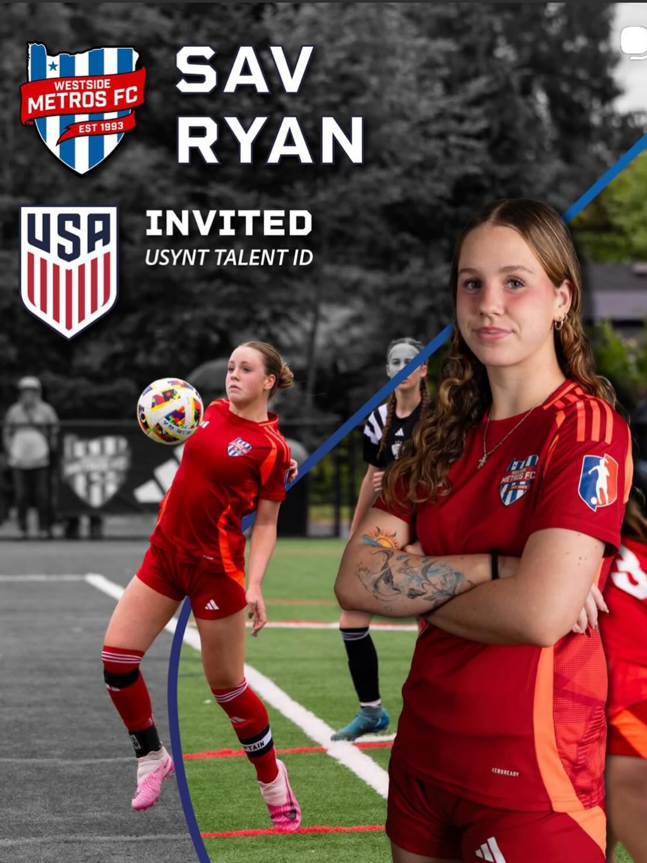 Extremely grateful for this opportunity, huge thanks to Westside Metros, my coaches, and the USYNT coaches for making this blessing possible. Hope to be at more in the future!!