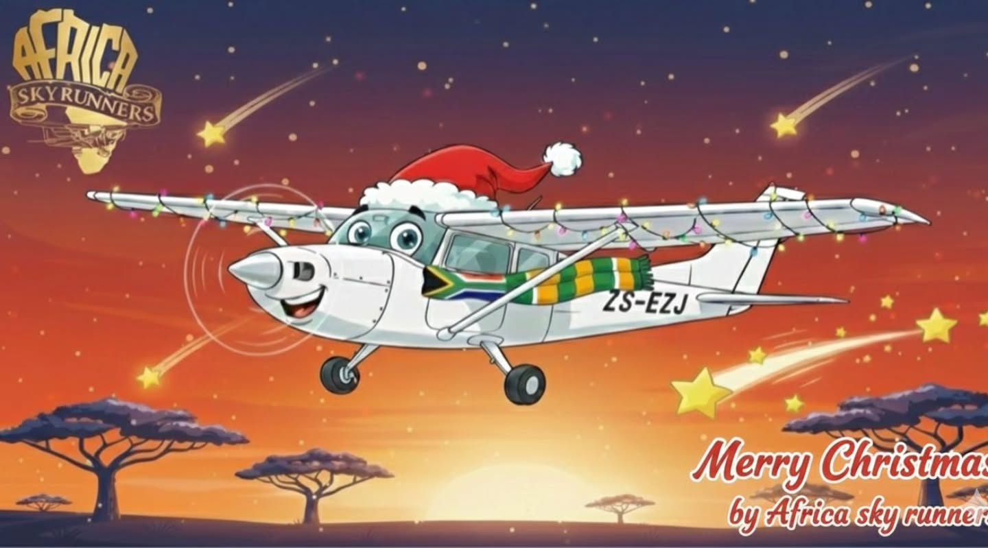 🎄✈️ From our skies to yours…
Wishing all our past, present and future guests a very Merry Christmas and a joyful festive season.
Thank you for trusting us to be part of your safari adventures. We look forward to welcoming you back into African skies soon.
#AfricaSkyRunners #FlyingSafaris #MerryChristmas #FestiveFlights