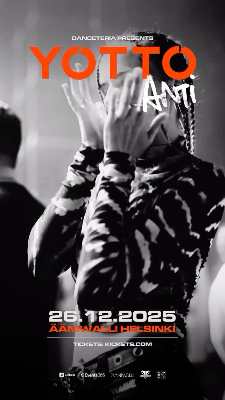Perjantaina tanssitaan Ääniwallissa, kun Yotto tuo uuden ANTI shown Ääniwalliin🖤
