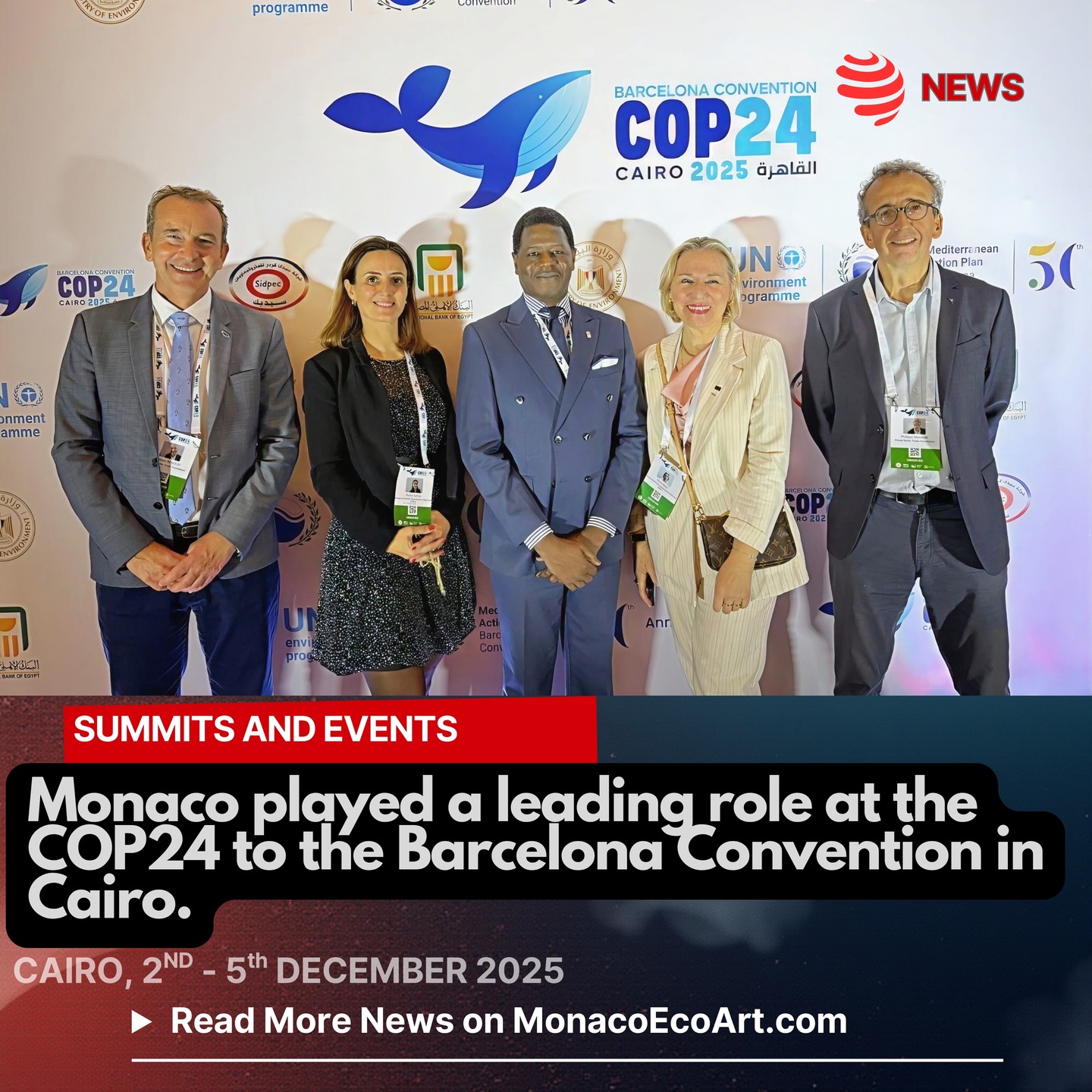✒🇲🇨 MONACŒCOART®
🐬🌊 SUMMITS AND EVENTS
🇬🇧🇺🇸 Monaco played a leading role at the COP24 to the Barcelona Convention in Cairo.
🇫🇷Monaco a joué un rôle de premier plan à la COP24 jusqu’à la Convention de Barcelone au Caire.
🇮🇹 Monaco ha giocato un ruolo di primo piano alla COP24 della Convenzione di Barcellona al Cairo.
🇪🇸Mónaco desempeñó un papel destacado en la COP24 de la Convención de Barcelona en El Cairo.
Read the full text of the article at: www.monacoecoart.com
#biodiversity #conservation #ecosystem #climate #sustainability #future #sea #preservation #governance #monaco #marine #montecarlo #Mediterranean #pollution #resilience #MarineProtectedAreas #COP24 #Egypt 📸 © @fondationprincealbert2 @fpa2canada @fpa2.italia @fpa2espana @gvt_monaco @pelagosagreement #accobams - Contents and Layout: © MonacoEcoArt.com