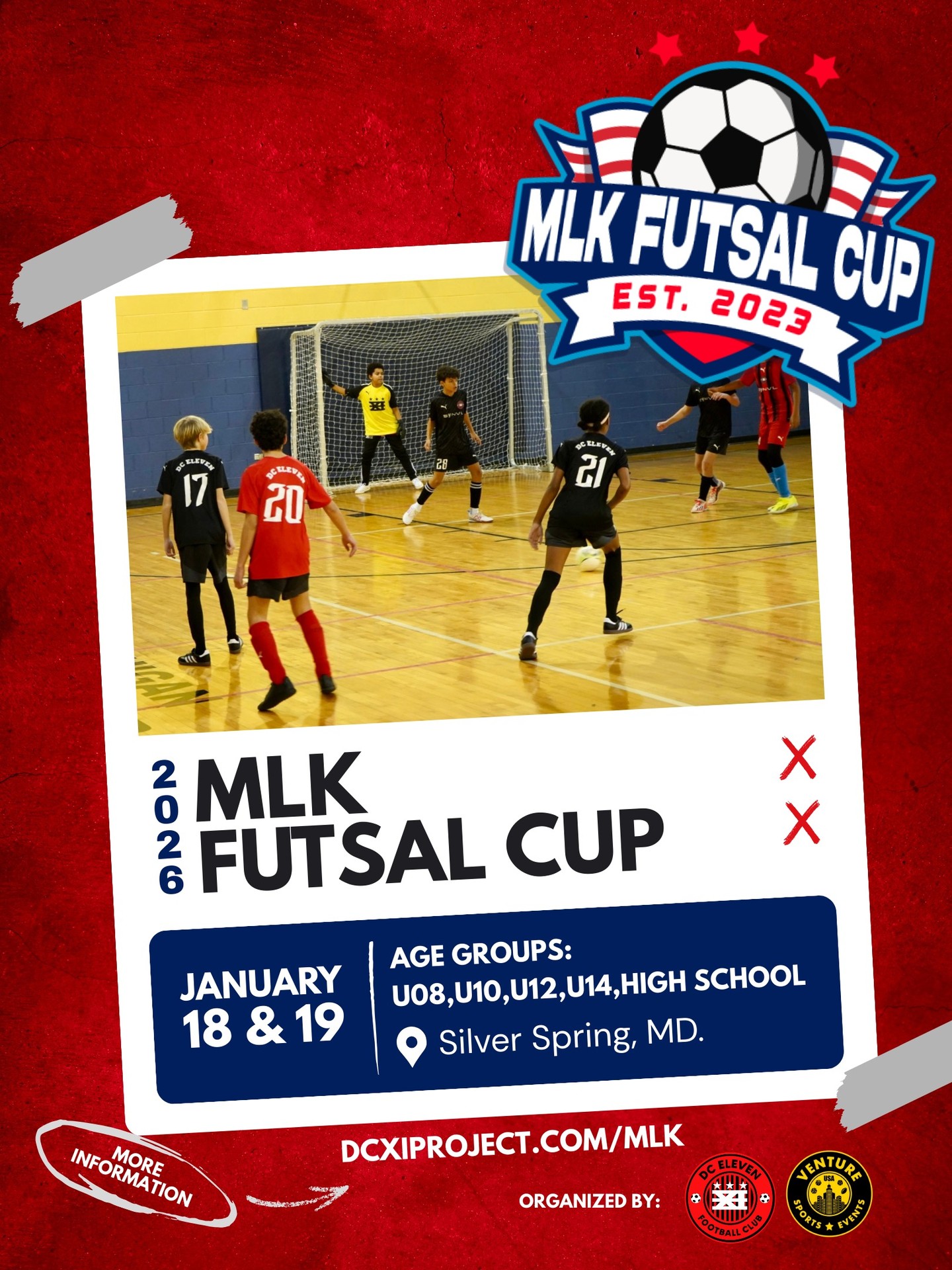 🏆 THE ULTIMATE INDOOR SHOWDOWN IS HERE! 🏆
ㅤ
Turn up the heat this winter—the 2026 MLK Cup registration is officially OPEN! 🔥
Compete against top DMV talent in a high-energy 5v5 futsal tournament designed to push your skill, speed, and teamwork to the next level.
ㅤ
📅 Dates: January 18–19, 2026
📍 Location: Silver Spring, MD | Elite indoor facilities
⚽ Format: 5v5 (4 field players + 1 GK)
👥 Divisions: U08, U10, U12, U14 & High School
⚠️ Reminder: This is a futsal tournament—indoor or tennis shoes only. No cleats allowed.
⏰ Deadline: Registration closes Jan 11 at 12 PM.
❄️ Don’t get left in the cold—secure your spot now and be part of the winter’s premier indoor showdown!
.
.
.
.
#MLKCup #FutsalTournament #DMVSoccer #IndoorSoccer #YouthSoccer #DCXI #SilverSpringMD #5v5Futsal #DCBallers