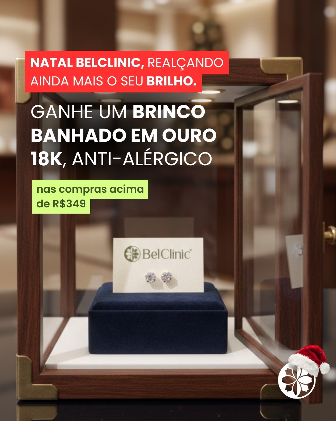 Neste Natal, cada detalhe importa, inclusive o que você escolhe para se presentear. ✨
Na BelClinic, beleza e cuidado caminham juntos. Em compras acima de R$349, você ganha um brinco banhado em ouro 18K, antialérgico, pensado para realçar seu brilho com elegância e sofisticação.
Uma ação estratégica para quem valoriza experiência, exclusividade e autocuidado em alto nível.
Garanta o seu presente especial.
Acesse o link na bio e aproveite enquanto durar a campanha. 🎄✨