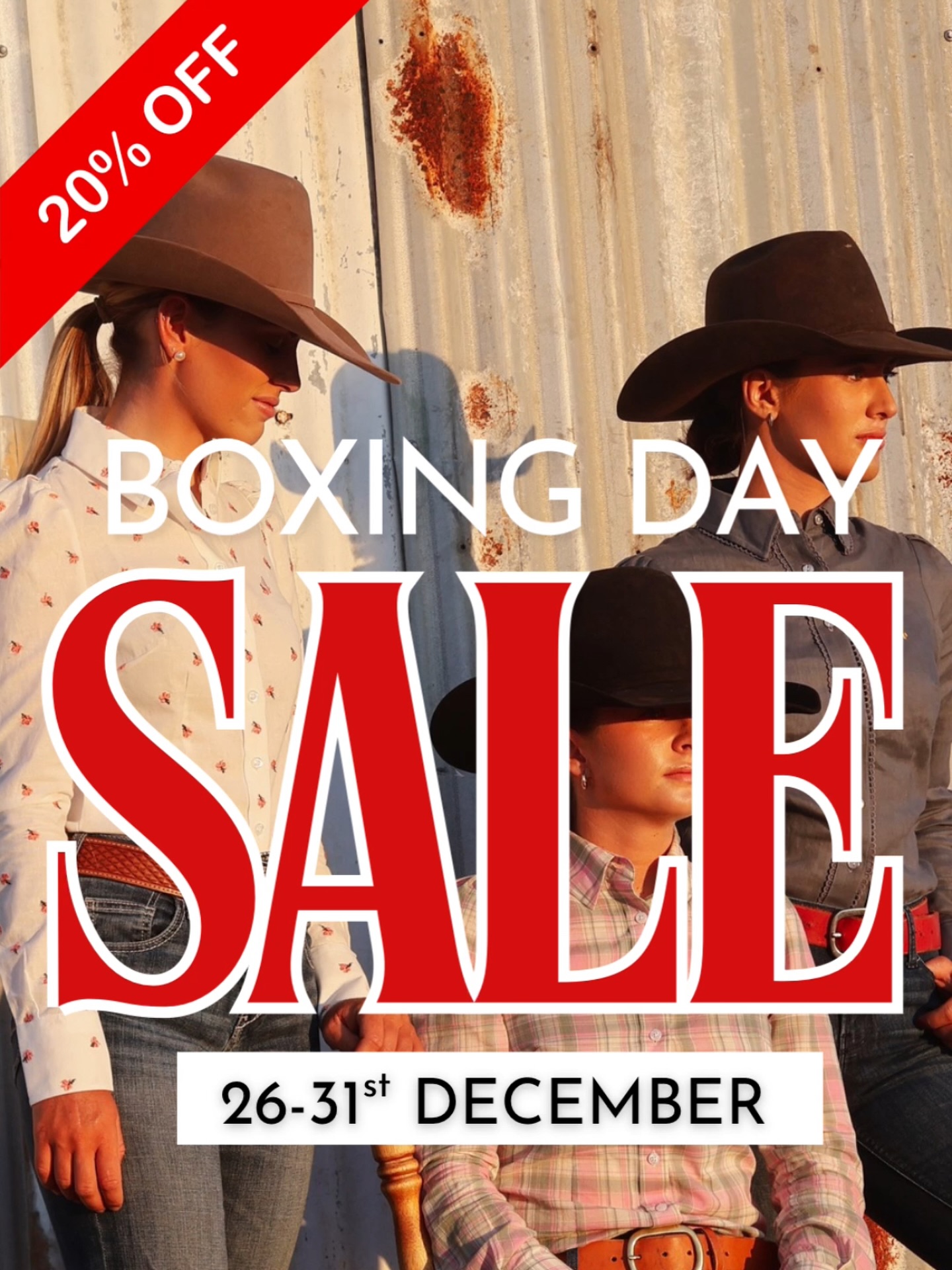 Boxing Day just got better! Enjoy 20% off everything while it lasts. 26-31st December ๐๐๐