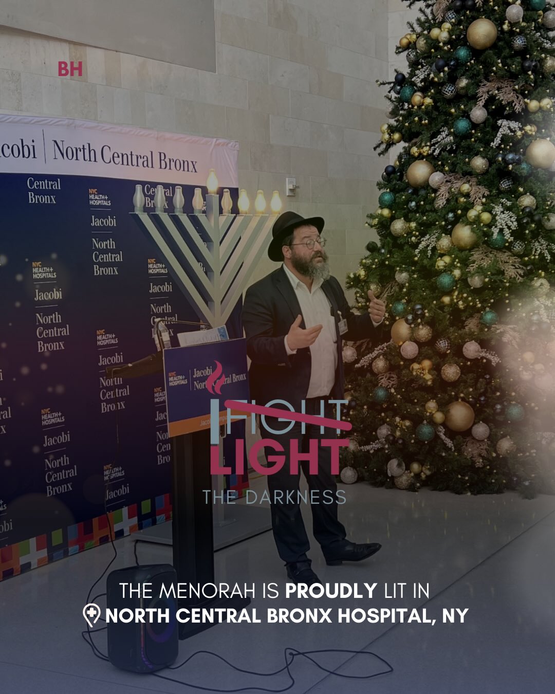 It may be dark outside but not at Jacobi Hospital ✨