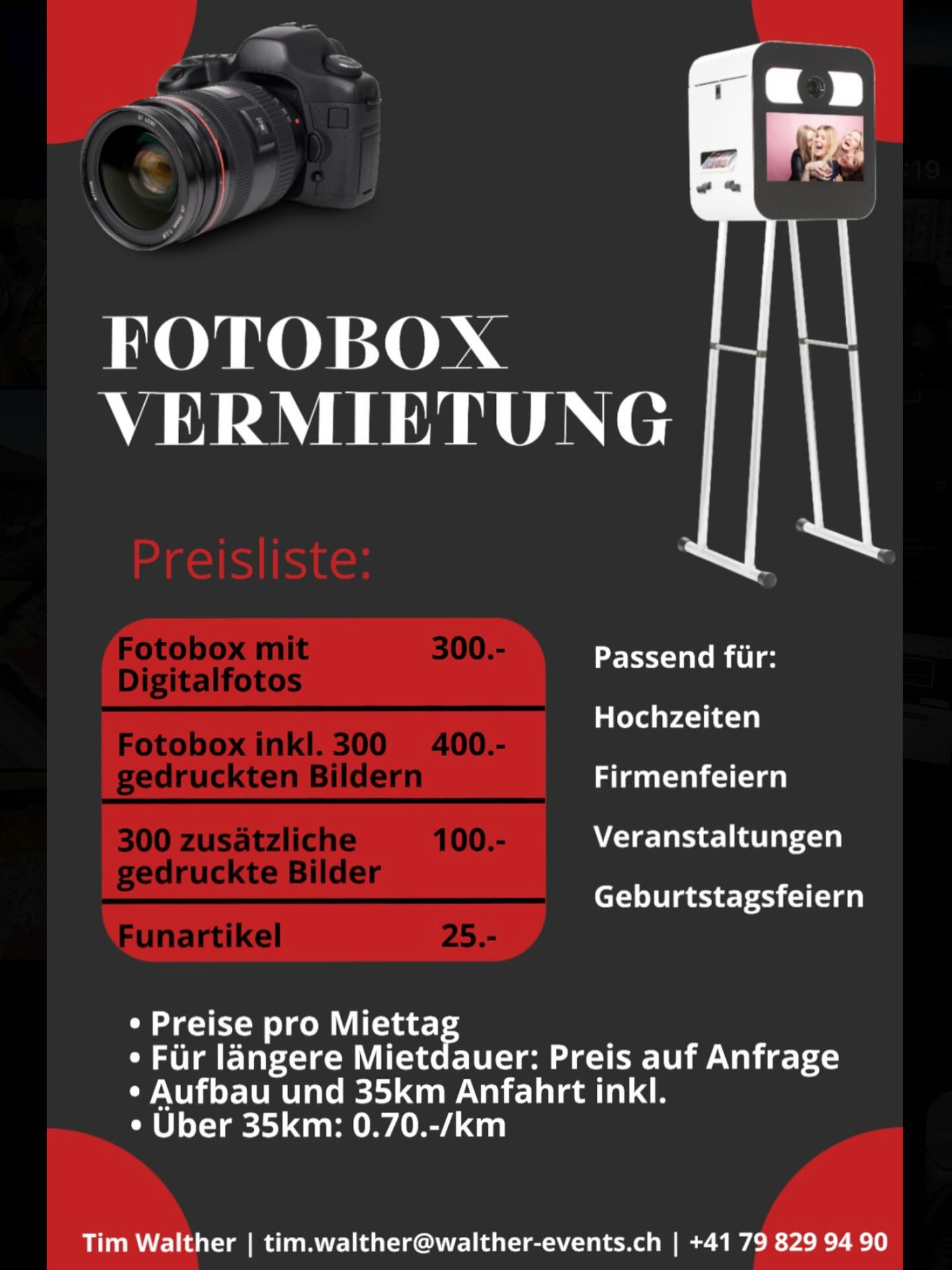 📸 Professionelle Fotobox für jedes Event
Ob Firmenfeier, Hochzeit, Geburtstag oder Veranstaltung – unsere Fotobox sorgt für hochwertige Fotos und bleibende Erinnerungen.
✔ Modernes Design
✔ Digitale Fotos & Druckoption
✔ Einfache Bedienung
✔ Aufbau & Anfahrt inklusive
🎉 Ideal für Business-Events & private Feiern
📩 Jetzt Termin anfragen
#Fotobox #Eventservice #BusinessEvents #Firmenfeier #Hochzeit Veranstaltung Eventplanung