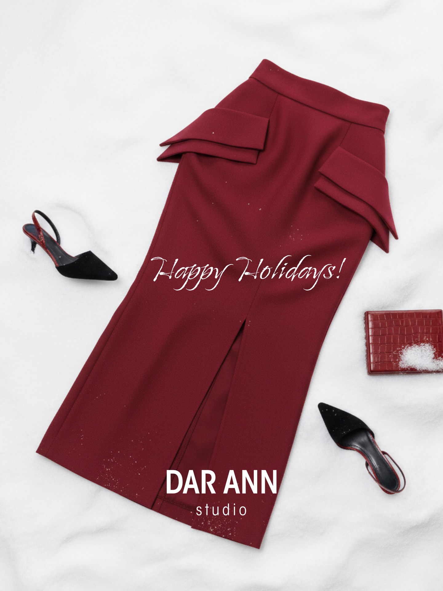 Even power women need a break🎄🥂
We are so grateful to our community of customers and business partners who’ve walked this journey with us—people who don’t just follow trends, but define them through bold, architectural, and sustainable design.
Now, it’s time to shift that focus inward. Take this moment to step away from the hustle and pour that energy into the people who ground you. Whether it’s family, chosen family, or lifelong friends, we hope your holidays are filled with deep connection and presence with your loved ones.
Thank you for making DAR ANN Studio a part of your world. Here’s to celebrating your strength and slowing down—just for a moment.
With love, your DAR ANN Studio ✨