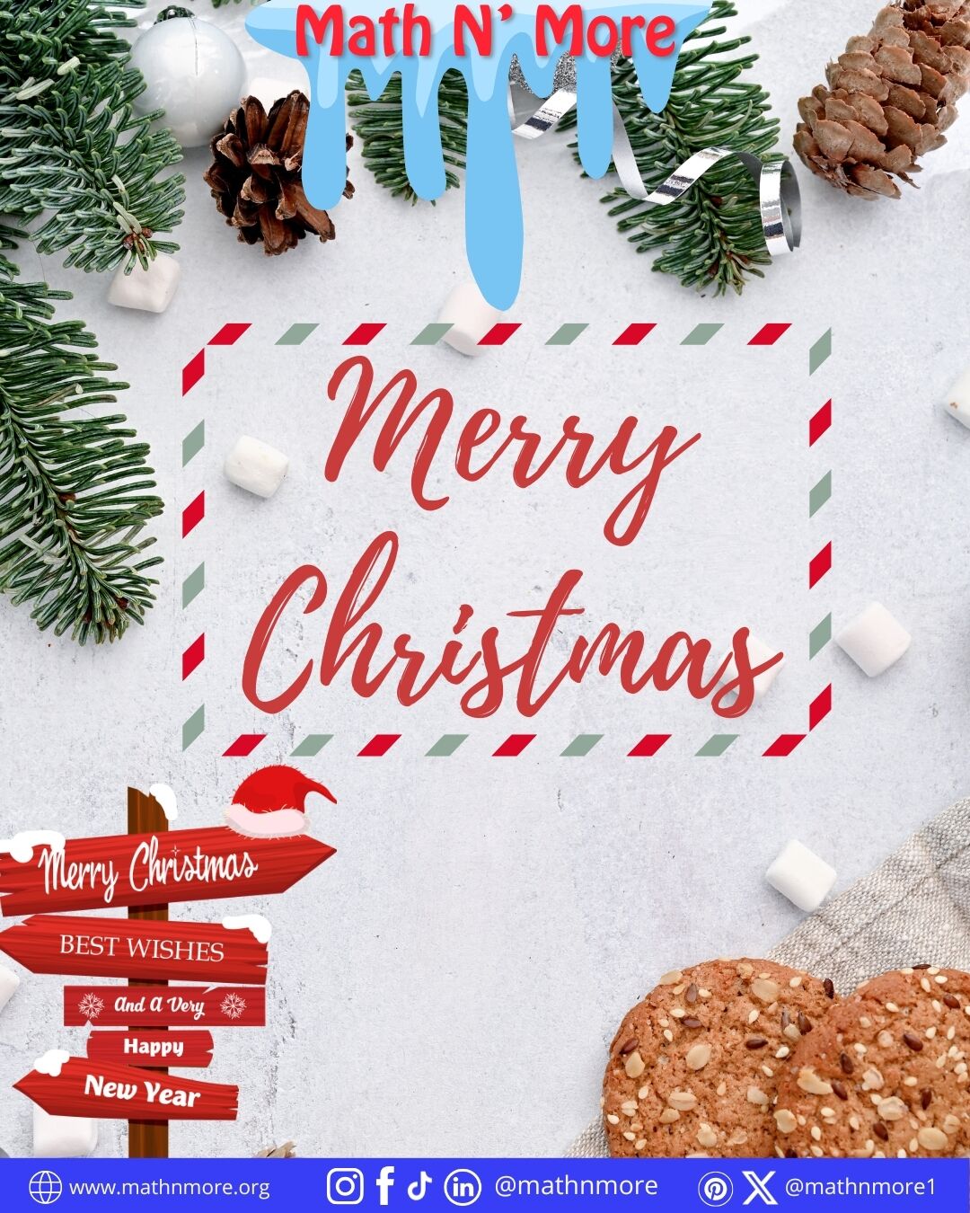 🎄✨ Wishing you joy, laughter, and learning this season!
From all of us at Math N’ More — Merry Christmas and Happy New Year! 🎅📚❤️
#MathNMore #MerryChristmas #HappyHolidays #STEMJoy #MathIsLife