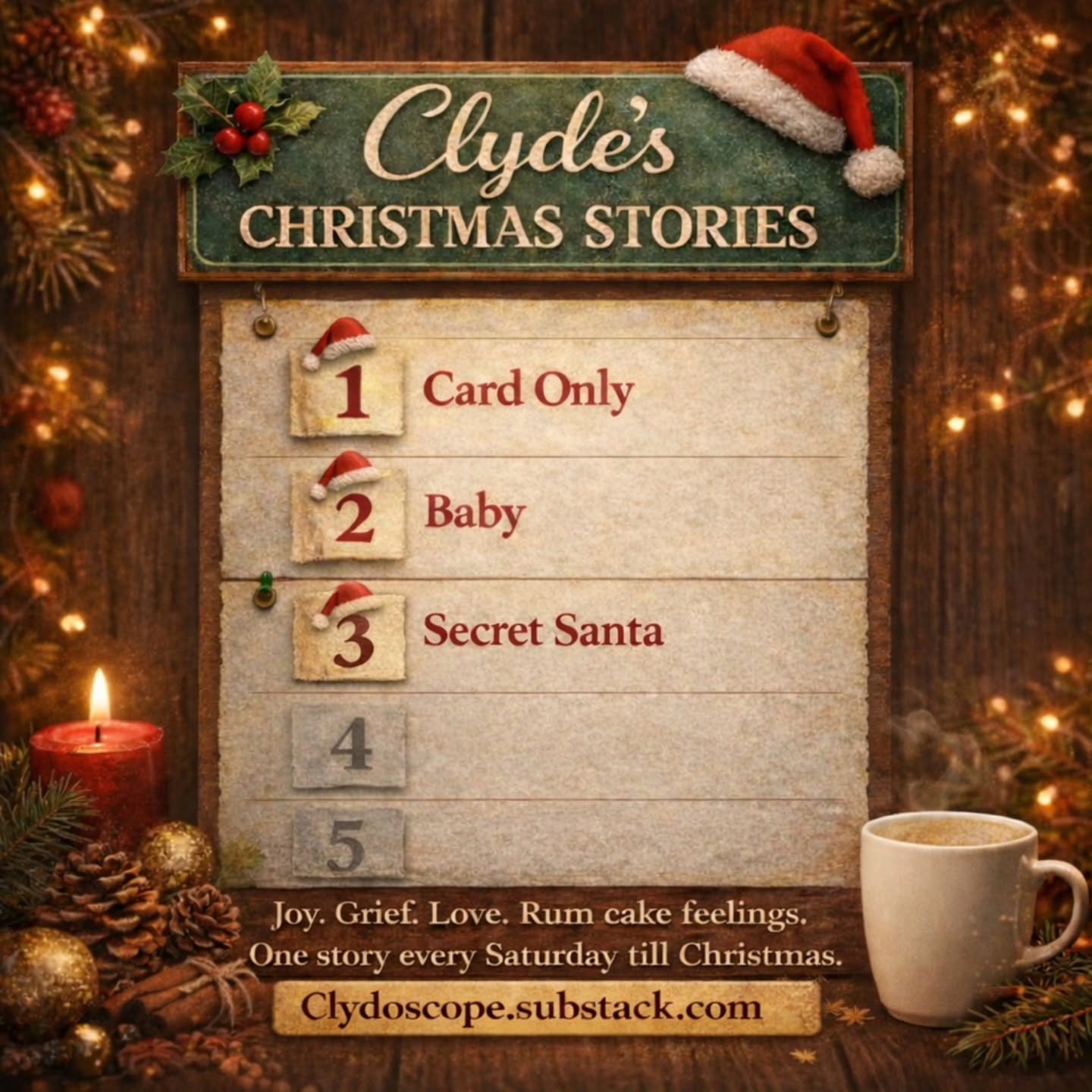 Story 3 Secret Santa has mulled wine, a stolen pendant and snow in Bandra! Tried a light magic realism story in this one.
Read the whole story on clydoscope.substack.com