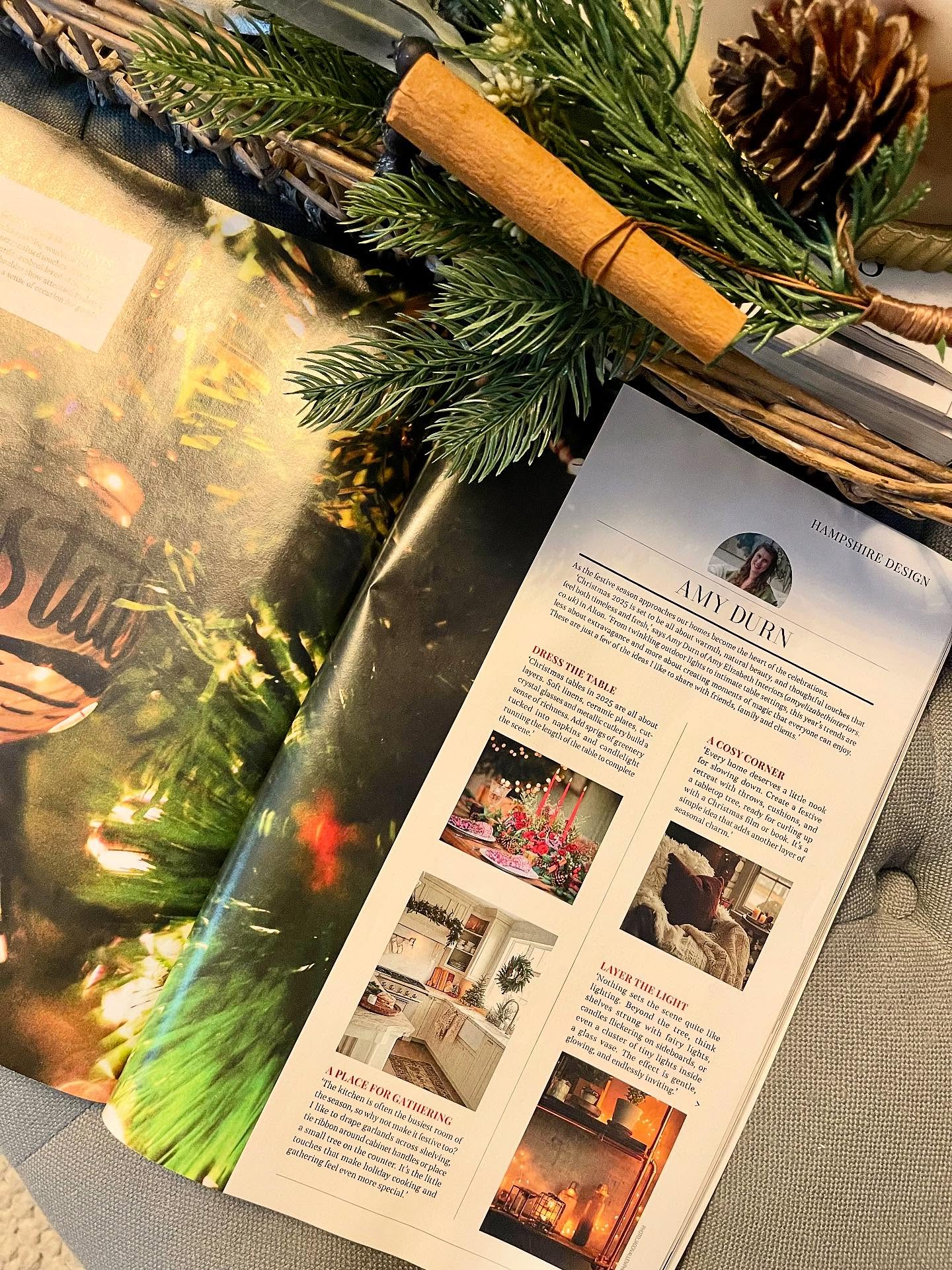 ~ So proud to have my festive styling advice featured in Hampshire Life’s November issue.
~ Writing about Christmas interiors always feels special, and this year it’s all about warmth, natural beauty, and thoughtful touches that feel timeless rather than overdone.
~ From twinkling outdoor lights to intimate table settings, creating a home that feels welcoming and magical at Christmas is what I love most 🤍
#hampshirelife #interiordesigner #christmasstyling #festiveinteriors #seasonalstyling