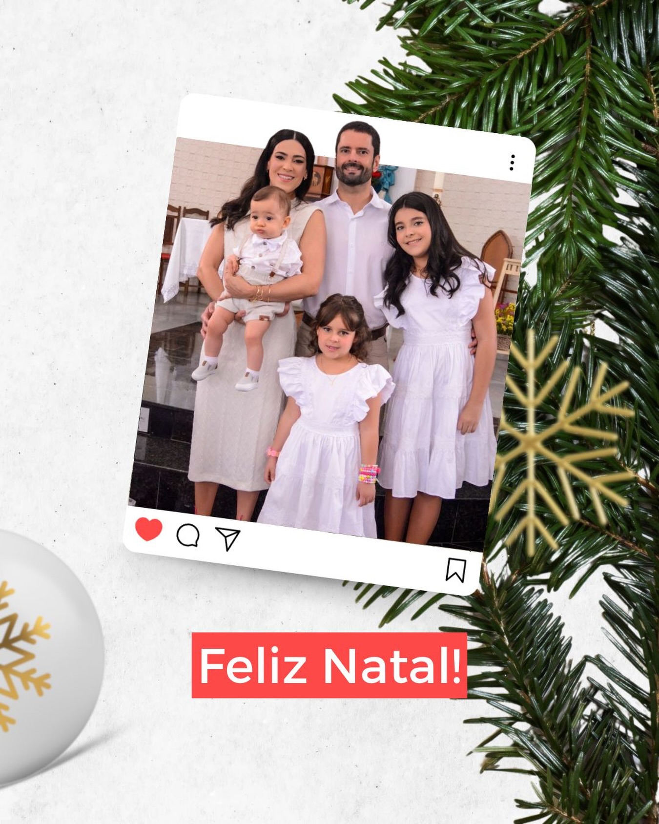 Que o Natal seja repleto de paz, saúde e momentos especiais ao lado de quem amamos. Feliz Natal 🙌🙏