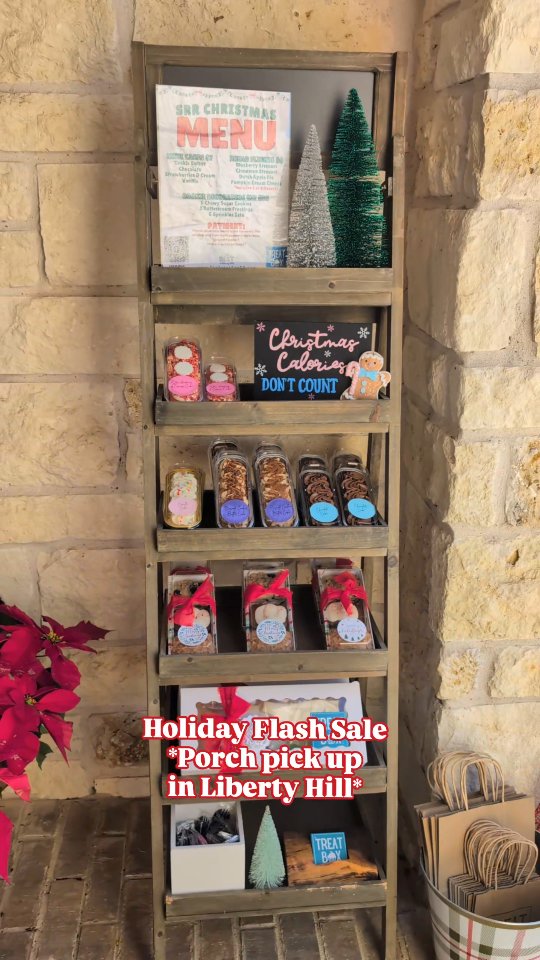 Holiday Flash Sale! If you're local to Liberty Hill and would like some last minute treats, we have our mini cakes, bread flights and cookie decorating kits available for immediate pick up. Please message for address - first come, first served.