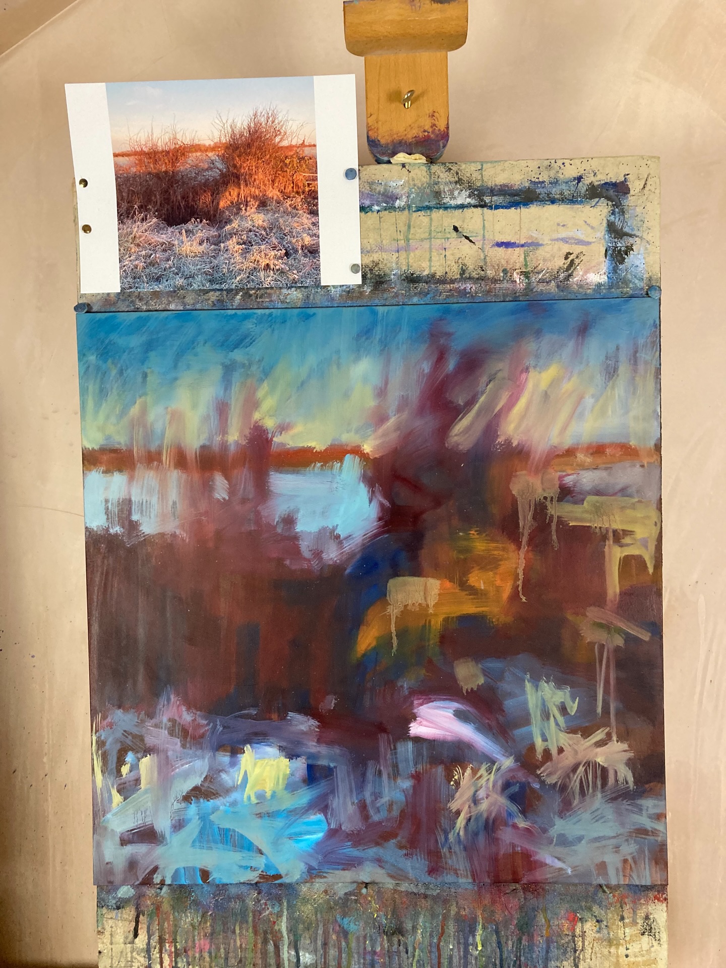 I’m just taking the first new steps into this winter painting..