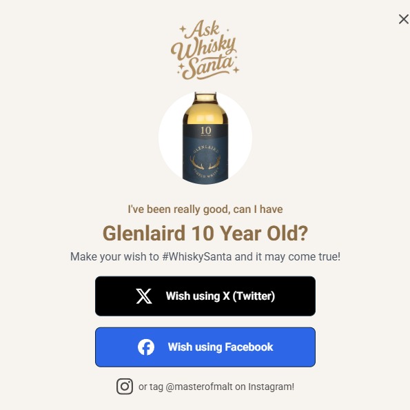 @masterofmalt
#whiskysanta
I've not been as good as I could have been in all honesty. This will help me :)