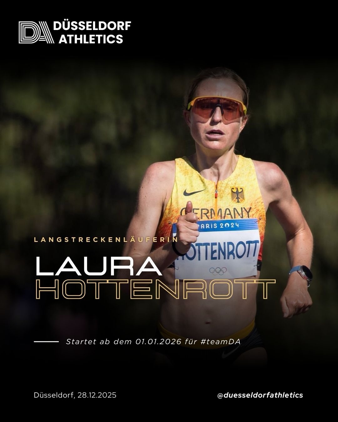 Die Neuzugänge für #teamDA sind da!
Mit dabei sind Laura Hottenrott, Simon Boch, Hannes Burger und Lara Siemer.
Laura Hottenrott ist Mittel- und Langstreckenläuferin sowie Olympiateilnehmerin. Außerdem ist sie mehrmalige deutsche Meisterin im Berglauf.
Simon Boch ist mehrfacher deutscher Meister im Langstrecken- und Crosslauf.
Hannes Burger ist Spezialist für Langstreckenläufe.
Lara Siemer ist die diesjährige Vize-Meisterin im Mehrkampf.
Willkommen in Düsseldorf!
Fotos: Imago Images (Bilder 1 und 4), Avanti/Ralf Poller (Bild 2), Theo Kiefner (Bild 3)
@d.running_duesseldorf #team #düsseldorf #runnerscommunity
#heptathlon