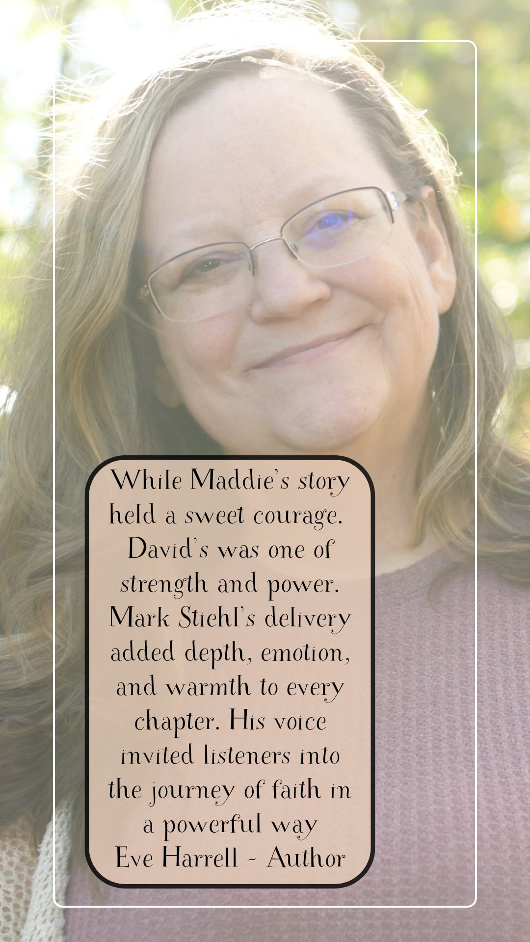 A Powerful Dual POV 🎧
Maddie’s story is one of finding faith and strength. David’s strength is baked in. Both must find courage in the fire.
The idea for a dual POV came from my husband. Maddie wouldn’t understand the conflict going on around her, but David would. Maddie’s dad carried a colorful past, and with it the hard-earned instincts needed to navigate the chaotic minefield now closing in around them.
When the decision was made to pull in a male voice to the audiobook I didn’t know where to start. Shayr introduced me to Mark Stiehl and I knew he was the one.
Mark’s voice carries a power that has gravitas. David’s command can be felt as well as heard even as he faces the internal conflict of family over nation. Resilient empathy adds depth to emotional scenes without sounding weak. David’s character through Mark’s voice reveals that the feelings of a man do not make him weak.
Thank you @stiehlva for bringing David’s story to life in a strong and powerful way! I am so grateful for you and for the beautiful mastering that stitched every word together.
#revealedbookseries #audiobook #newrelease