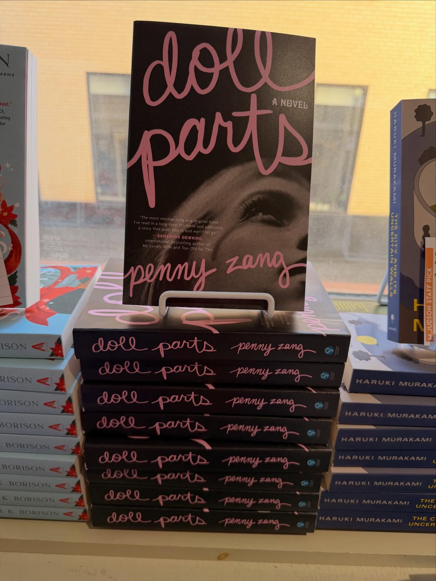Nothing beats seeing your book at your favorite local bookstore. Thank you @mjudsonbooks 💗
#dollparts #dollpartsbook #bookclubreads #yeahthatgreenville #mjudsonbooks