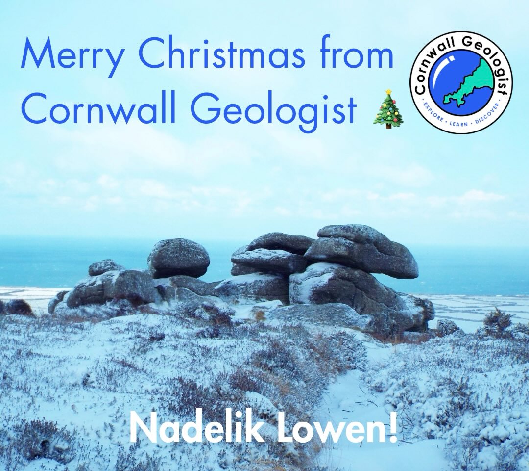 Happy Christmas to all! Have a fab day eating, drinking, being merry, and rockin’ around the Christmas tree!
Here’s a geo-themed festive photo of a snow-covered granite tor atop Rosewall Hill.
#cornishsnow #granite #granitetor #tor #rosewallhill #stives #penwith #landsendgranite #stivescornwall #cornwall #cornwallcoast #cornishcoast #walkingcornwall #explorecornwall #lovecornwall #cornwallgeology #cornishgeology #geology #geologyrocks #geolife #geologist #geologistsofinstagram #learninggeology #geoadventure #exploregeology #geologicalwonders #amazingcornwall #cornwallphotography #christmasday #christmas