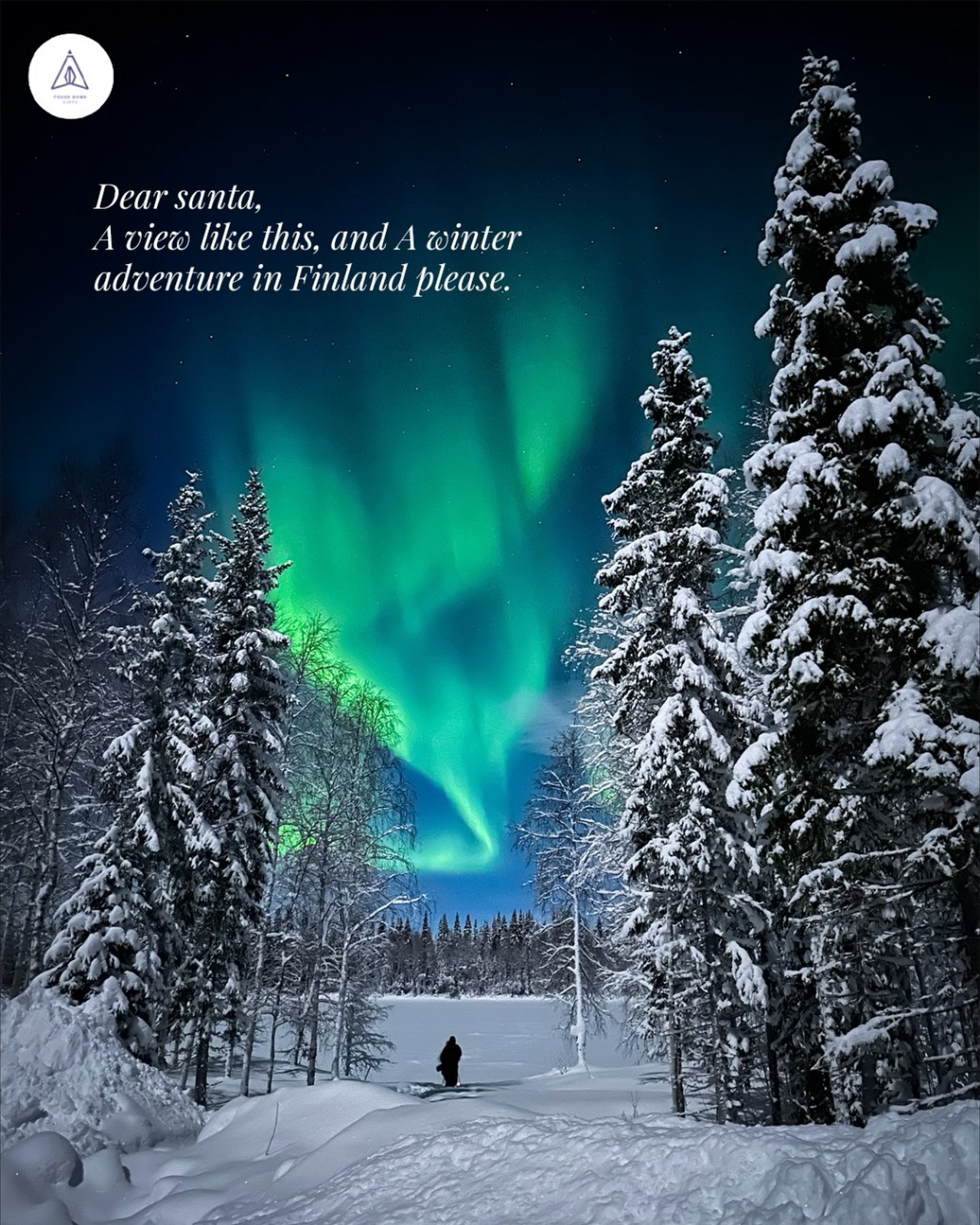 Manifesting snowflakes, starlit skies, and the Northern Lights this Christmas.
(travel, touchdown earth, finland, lapland, northernlights, arcticadventure, finlandtrip, exploretheworld, luxurytravel, wanderlust, globetrotter, vacationgoals, traveladdict)