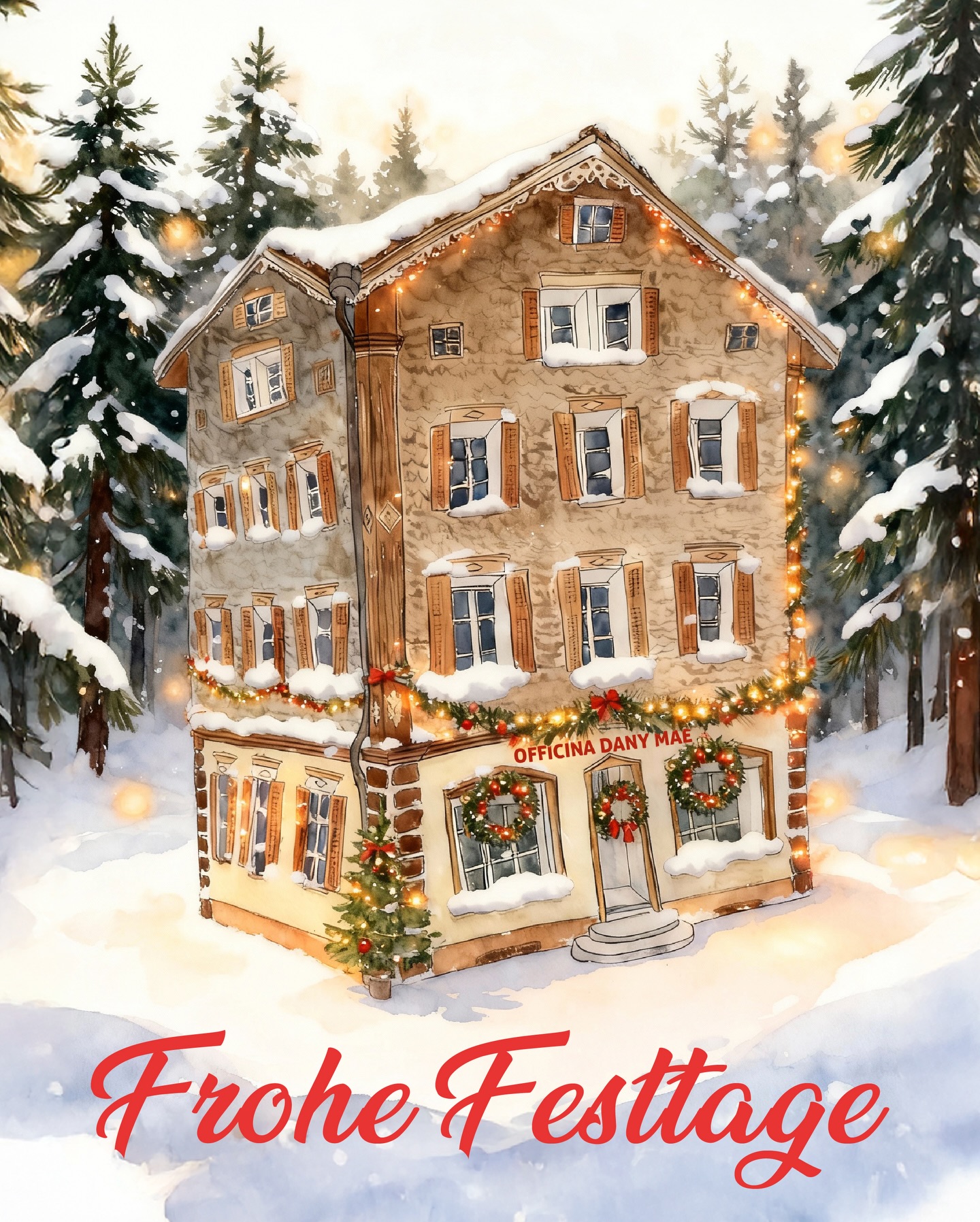 Herzliche Wünsche für frohe Weihnachten und ein glückliches neues Jahr 🎄✨
Das Jahr 2025 geht mit Dankbarkeit für die gemeinsamen Projekte und wertvollen Zusammenarbeiten zu Ende, die vielen Ideen Form gegeben haben.
In dieser Jahreszeit erzählen Lichter von neuen Anfängen.
Um das Jahr richtig zu starten, erhalten Sie für alle neuen Projekte, die im Januar 2026 starten, einen Rabatt von 10 %.
Ich wünsche Euch lichtvolle Festtage und ein neues Jahr voller Inspiration. ✨🎄✨
Bis bald!
Herzliche Grüsse
Daniela
#OfficinaDanyMae #Buochs #Nidwalden #Neueröffnung #Grafikdesign #selbstgemacht #kunst #Herzensprojekt #SchweizerDesign #Designliebe #KreativLaden #corporateidentity #SelbstgemachtMitLiebe