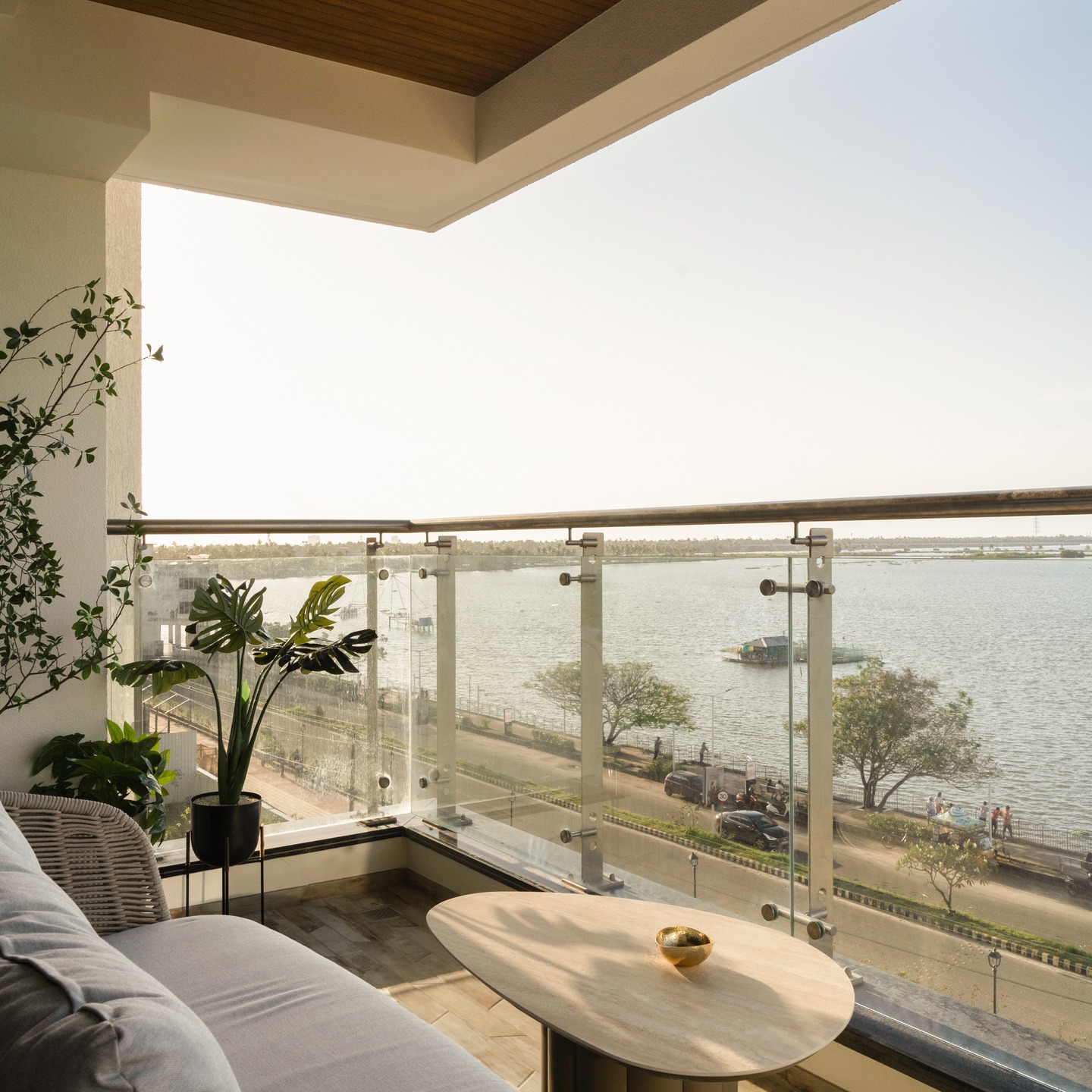 Sunlit mornings, river views, and slow living vibes ✨
A balcony designed to pause, breathe, and unwind 🌿☀️
#BalconyGoals #RiverView #LuxuryLiving #HomeInspiration #ModernInteriors #OutdoorLiving #PeacefulSpaces #DesignDetails #InteriorDesignIndia #BalconyDecor #MinimalLuxury #UrbanRetreat #SunlitSpaces #calmliving