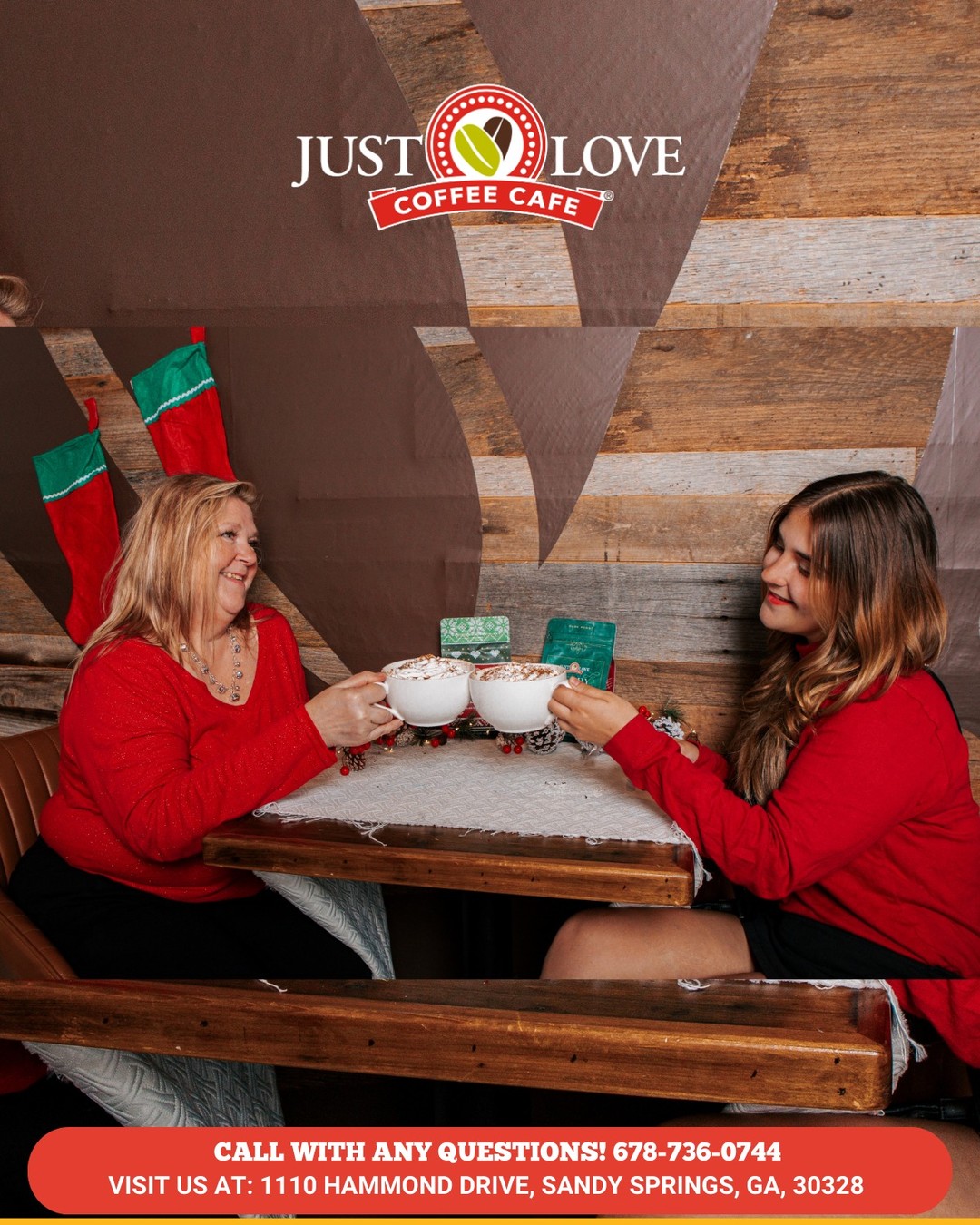 Hereโs to warm drinks, joyful moments, and sharing love this season! ๐โ
Gather with your favorite people and celebrate the holidays the Just Love wayโone cup at a time.
๐ 1110 Hammond Drive, Sandy Springs, GA
๐ (678) 736-0744
โฐ MonโFri: 7 AM โ 5 PM | SatโSun: 8 AM โ 5 PM
๐ justlovecoffeeatlantaperimeter.com
#JustLoveCoffee #EatDrinkLove #HolidayMoments #CoffeeCheers #SandySpringsGA #FestiveVibes #WarmTogether #CozySeason #JustLoveHolidays