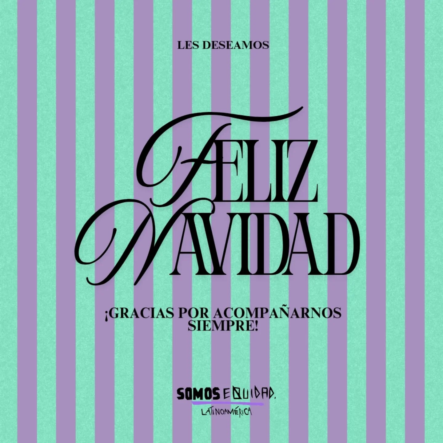¡Feliz Navidad! 🎄💫
Les deseamos un día lleno de amor y compañía, que nunca falte un abrazo y los deseos de seguir soñando e inspirando.
GRACIAS por ser parte de nuestra comunidad, acompañar y apoyar nuestros sueños y proyectos. 💜
#SOMOSEquidad