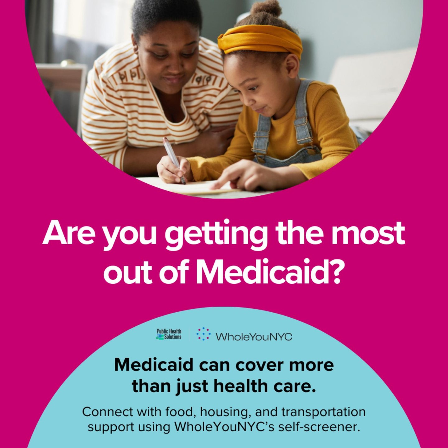 As a @wearephsny’s WholeYouNYC partner, The Child Center of NY is here to connect you to resources like food, housing, and transportation assistance. Brooklyn, Queens, and Manhattan-based Medicaid members, check your eligibility today by using the self-screener: https://bit.ly/wynycfindservices