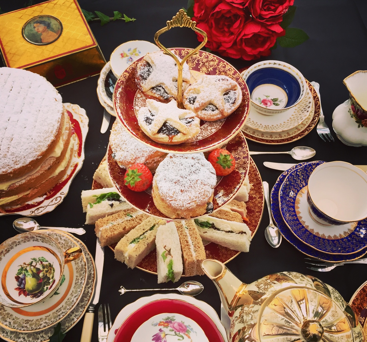 Wishing all our followers a very Merry Christmas 🎄
We couldn’t resist a shot of our vintage china Christmas crockery collection with afternoon tea catering by @marys_kitchen_kent 🍰
Antique teapots, tea cups, saucers, plates, milk jugs, sugar bowls, cake forks, butter knives, tea spoons and 3 tier cake stands all available to hire for the perfect afternoon tea. 🫖
Add @marys_kitchen_kent delicious finger sandwiches, homemade scones, and freshly baked cakes for the perfect pairing ☕️
Merry Christmas everyone! 🎄🎅🏼 💫