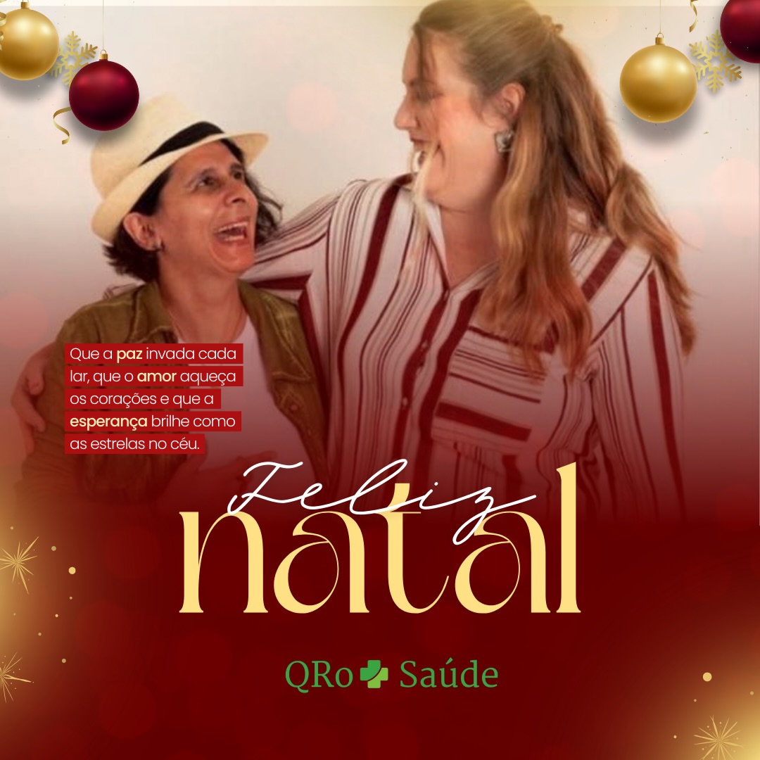 Desejamos um Feliz natal e um próspero 2026 para todos!
São os votos da QRo+ Saúde - Katrina e Rejane