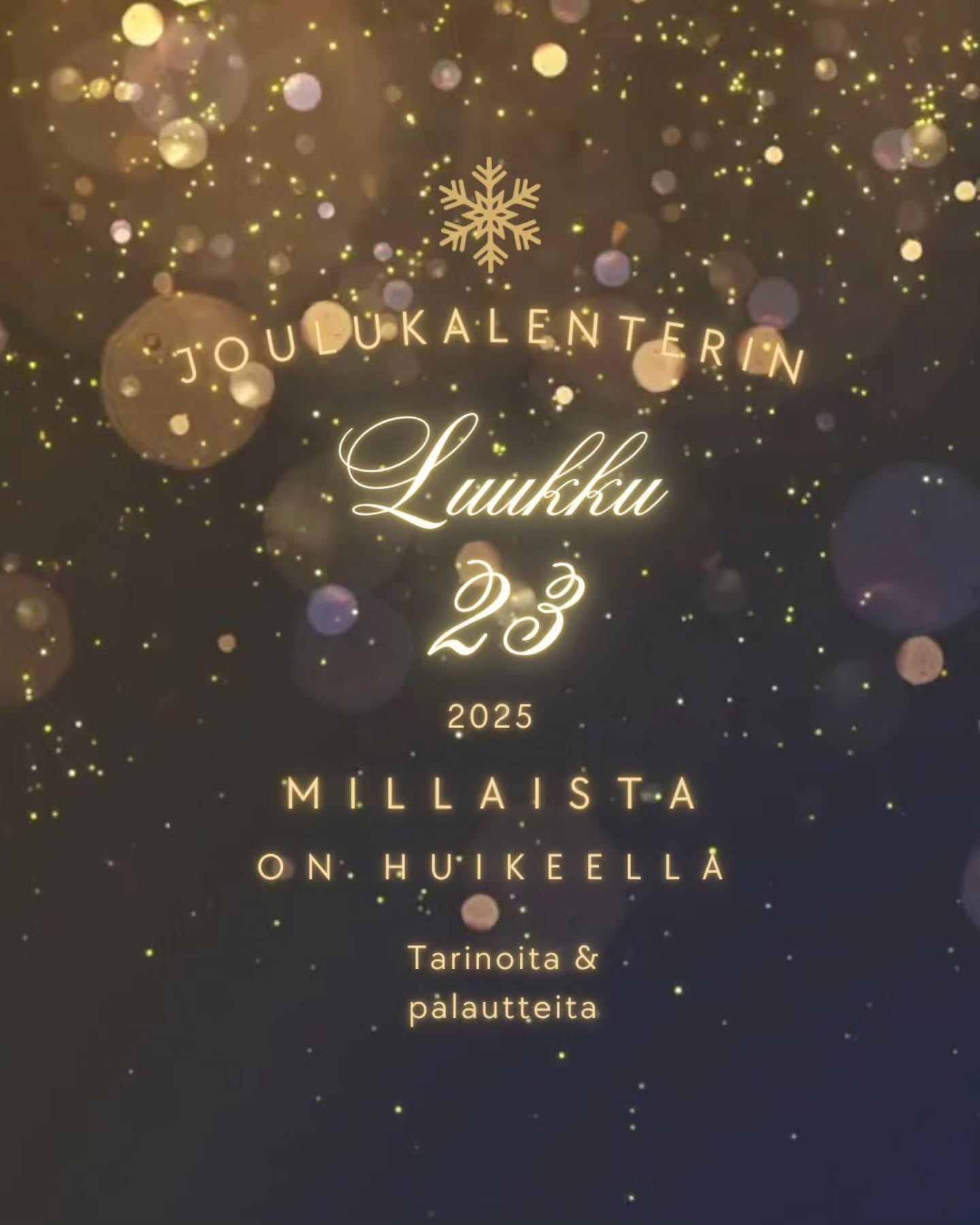❤️ HuiKeen Joulukalenteri 2025 ❤️
Tänä vuonna saatte lukea tarinoita ja palautteita HuiKeesta meidän huikeilta asiakkailta ✨️
LUUKKU 23
Huikee on meidän kotihalli. Sieltä me alotettiin Vinin kanssa yhteinen treenitaival joka jatkuu edelleen.
Huikeella on ihan huiput valmentajat, joiden intohimoa koiriin on tosi kiva katsella ja samalla oppia heiltä äärettömän paljon😊
Ollaan todella kiitollisia, että saadaan treenata niin pätevien kouluttajien kanssa, joilla myös huumoria löytyy lähes joka tilanteeseen😆
Kiitos, että treeneihin on joka kerta kiva ja helppo tulla💚
#huikeenjoulukalenteri2025 #tottisstudiohuikee