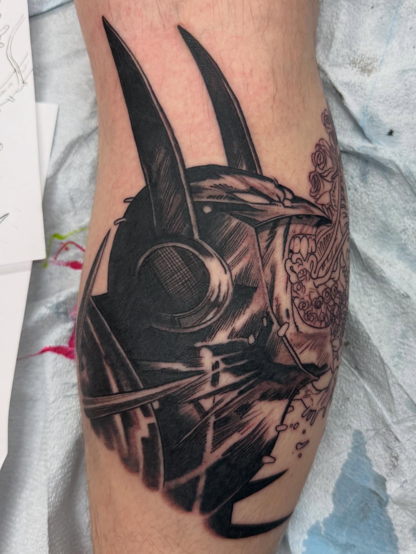 Image from the new Batman graphic novel in progress… loads of fun on a great client/friend….always good time!