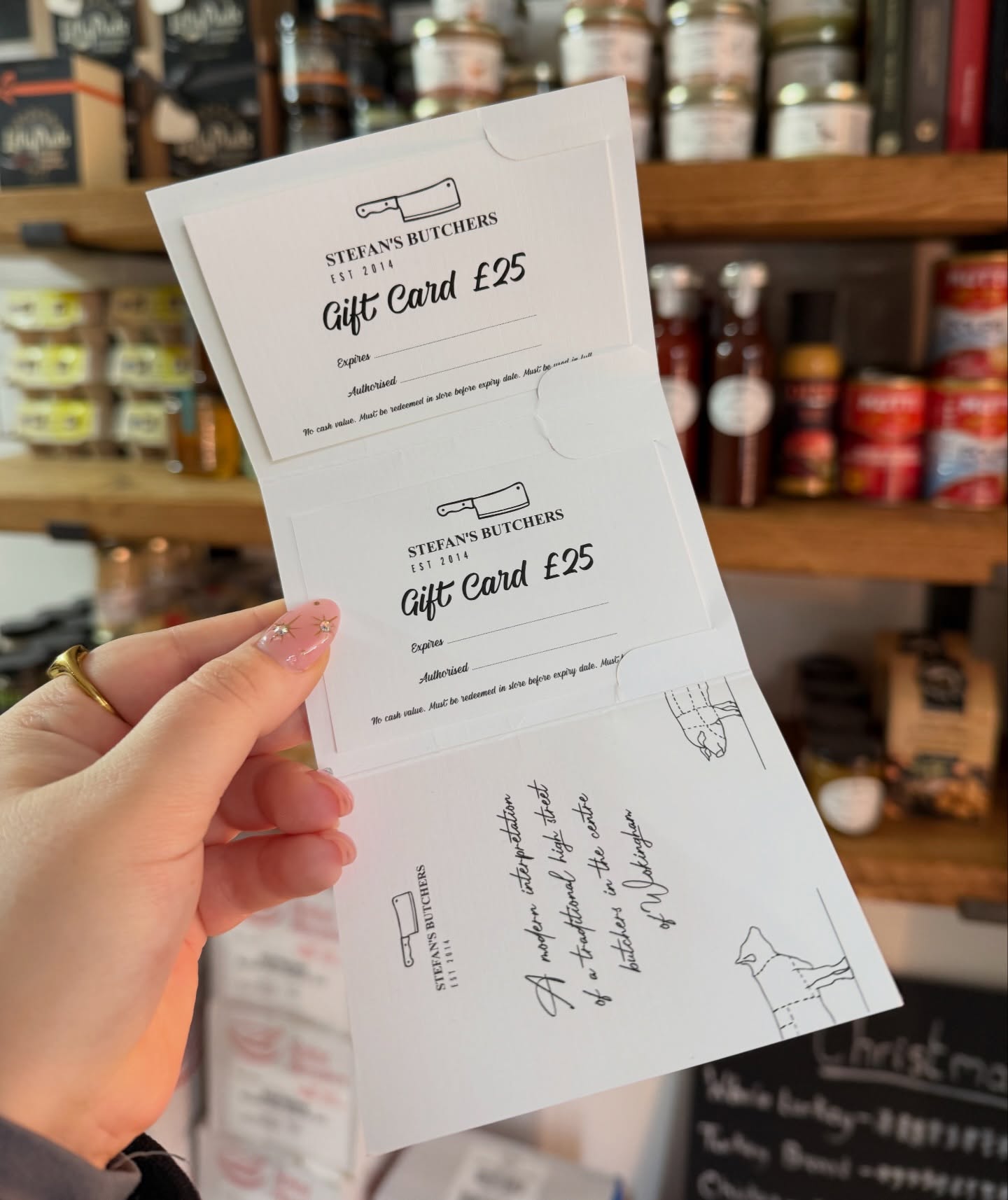 Don’t forget when you come and collect your Christmas orders we have our gift vouchers to purchase!
Tick that last minute gift off your list!! 🎁✨
#foodies #stayhungrywokingham #butchers #christmasgifts #giftvouchers