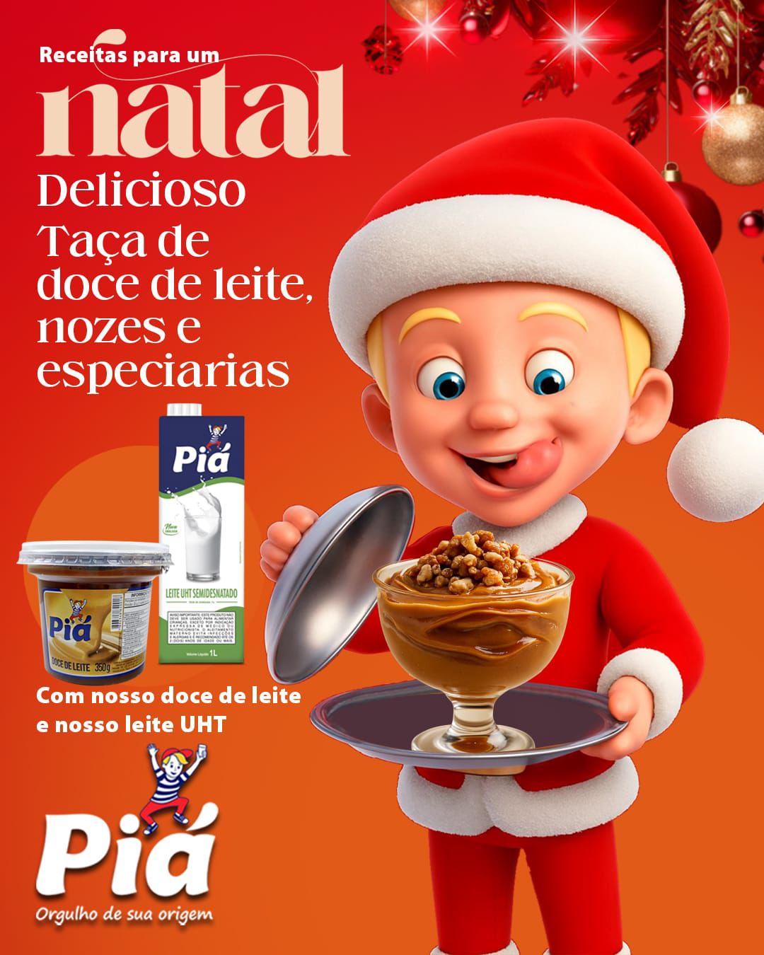 As doçuras das festividades natalinas ainda melhores com Piá. Nesta data especial, se delicie e compartilhe com quem mais ama.