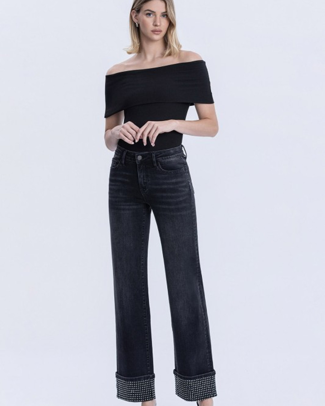 Elevate your wardrobe with our Mid Rise Rhinestone Cuffed Black Slim Wide Flying Monkey Jeans! The perfect blend of comfort and style. Get yours today! 💖 Link in Bio #FlyingMonkey #Fashion #OOTD
One more day for the jeans on sale . All you have do is click on the link as the discount is already there! These jeans are amazing!