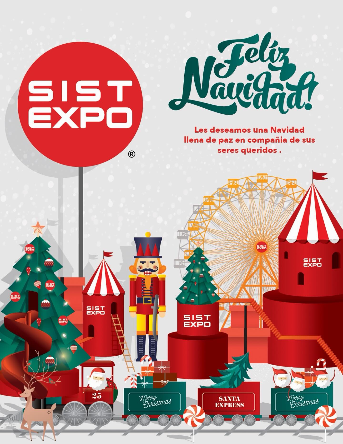 Esta Navidad celebramos lo más importante:
la familia, el equipo y todo lo que construimos juntos.
Feliz Navidad de parte de SISTEXPO. 🎄✨