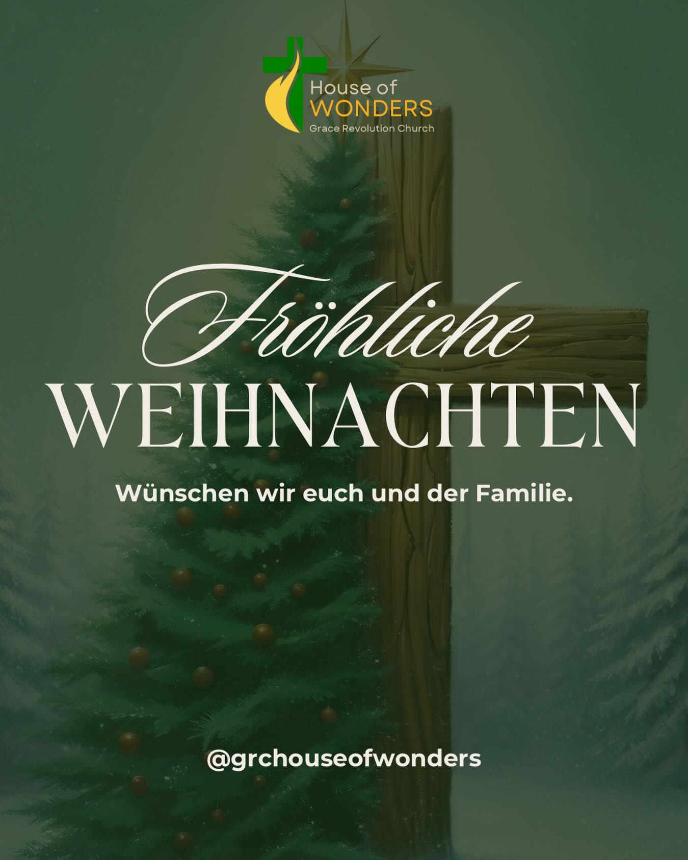 Friede auf Erden beginnt mit Christus.
Wir feiern nicht nur ein Fest — wir ehren die Geburt dessen, der Licht in jede Dunkelheit bringt, Hoffnung neu entzündet und Herzen ausrichtet.
Möge diese Weihnachtszeit euch und euren Familien Frieden, Freude und eine tiefe Begegnung mit Gottes Gegenwart schenken.
🎄✨ Gesegnete Weihnachten
wünscht euch die
Grace Revolution Church
#FroheWeihnachten #GraceRevolutionChurch