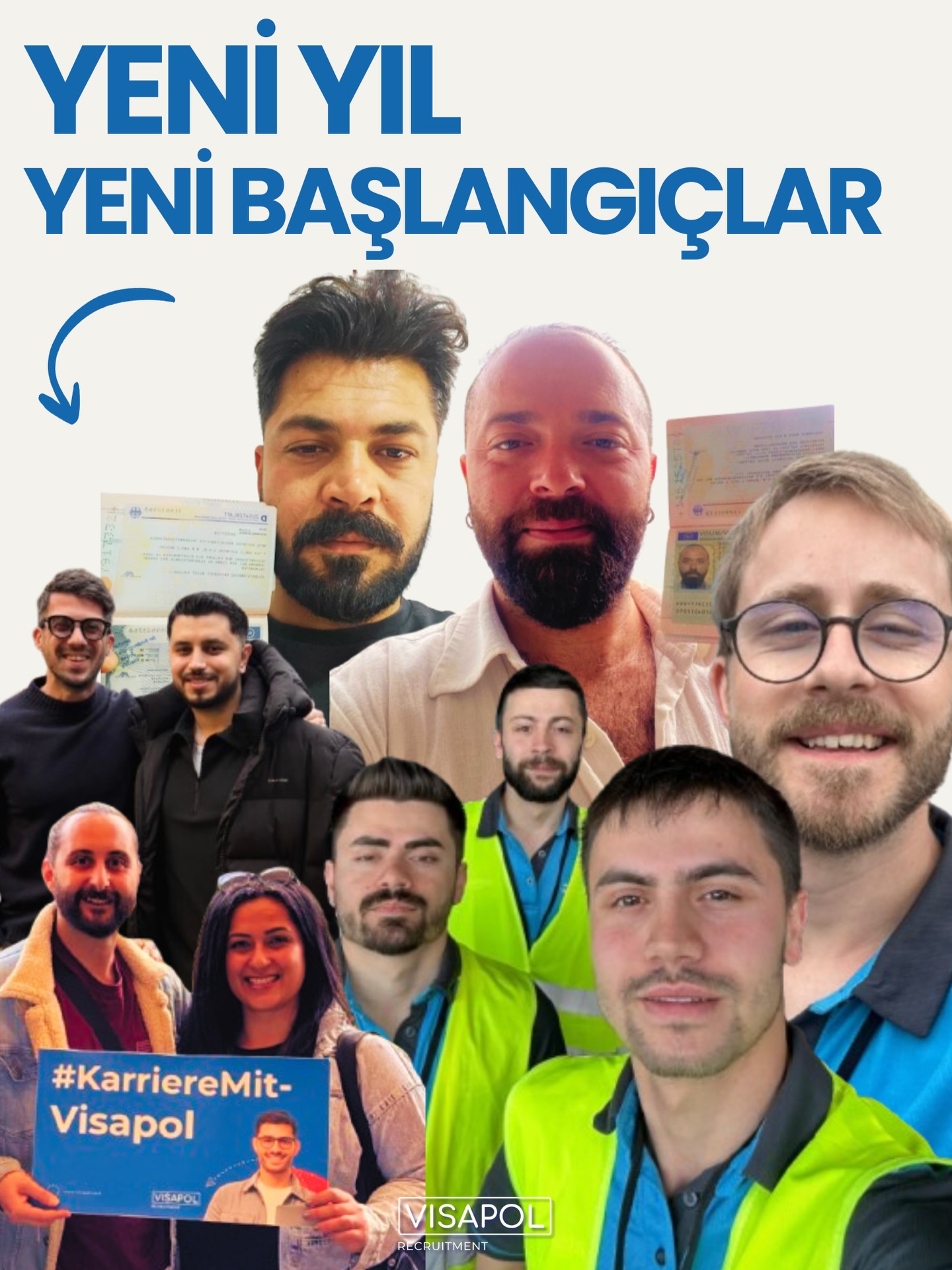 🇩🇪 Nitelikli iş gücü göçü, yalnızca Almanya için değil; aynı zamanda kariyerini uluslararası bir boyuta taşımak isteyen, kendine yatırım yapan ve geleceğini daha sağlam temeller üzerine kurmak isteyen uzmanlar için de önemli bir fırsattır. Almanya’da uzun süredir devam eden nitelikli eleman ihtiyacı, Türkiye’deki birçok yetkin ve motive profesyonel için yeni kapılar aralamaktadır.
Visapol Recruitment olarak, Türkiye’deki danışan adaylarımızın bu yolculuğunda güvenilir bir rehber ve güçlü bir köprü olmayı hedefliyoruz. 2025 yılı boyunca pek çok adayımızın Almanya’ya uzanan kariyer yolculuğuna eşlik ettik; onları niteliklerine uygun işverenlerle buluşturduk ve sürecin her aşamasında yanlarında olduk. Her başarılı yerleşim, bizim için sadece bir sonuç değil; aynı zamanda emeğin, sabrın ve karşılıklı güvenin bir göstergesidir.
Bu yola çıkan tüm adaylarımızla gurur duyuyoruz. Gösterdiğiniz kararlılık, özveri ve gelişme isteği, hem mesleki geleceğiniz hem de kişisel hedefleriniz açısından büyük bir değer taşıyor. Attığınız her adımın sizi daha güçlü ve donanımlı bir geleceğe taşıdığına inanıyoruz.
Yılın sonuna yaklaşırken, bize duyduğunuz güven için içtenlikle teşekkür ederiz. Sizlere ve sevdiklerinize şimdiden sağlıklı, huzurlu ve başarılarla dolu bir yeni yıl diliyoruz. 2026’nın, yeni fırsatlar, güçlü başlangıçlar ve hayallerinize bir adım daha yaklaştığınız bir yıl olmasını temenni ediyoruz.
Önümüzdeki yıl da Almanya yolculuğunuzda yanınızda olmaktan mutluluk duyacağız.
Saygılarımızla
Visapol Recruitment
#Almanya