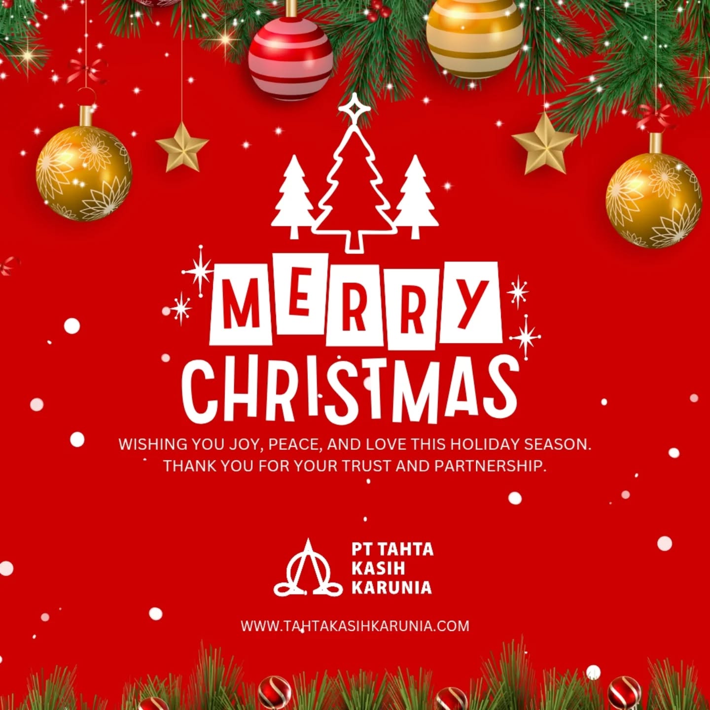 Terima kasih telah menjadi bagian dari perjalanan tahun 2025 yang luar biasa ini. Selamat merayakan Natal bagi yang merayakan, dan selamat menyambut tahun 2026. Semoga setiap langkah kita ke depan selalu penuh dengan kedamaian dan kesehatan.
#tkksafety