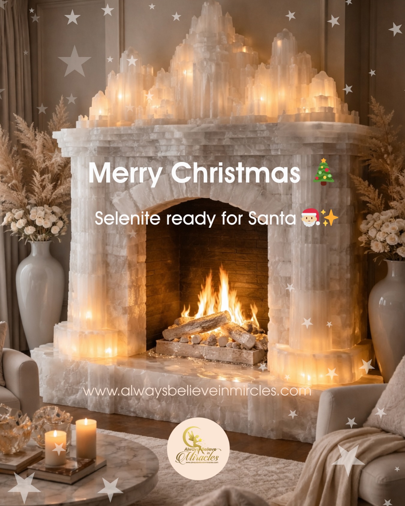 Cleansing the Festive Vibes 🎅✨
This glowing selenite fireplace isn’t just beautiful — it’s clearing the energy too haha✨
Remember Selenite gently washes away stress, pressure and any lingering negative vibes, making sure we’re fully cleansed, clear and ready for Santa to arrive 🎅🎄
Wishing you all a wonderful and fabulous Christmas — a time to relax, laugh, celebrate and soak up the magic. It’s been a truly wonderful year and now it’s time to enjoy, reflect and celebrate 🥳
Here’s to clean energy, open hearts and festive joy… and honestly, I can’t wait for 2026 — so much to look forward to ✨🎉
Merry Christmas everyone 🤍
Much love
Natasha
www.alwaysbelieveinmiracles.com
#merrychristmaseveryone #christmaseve #selenite #cleanseandclear #happyvibes 💫