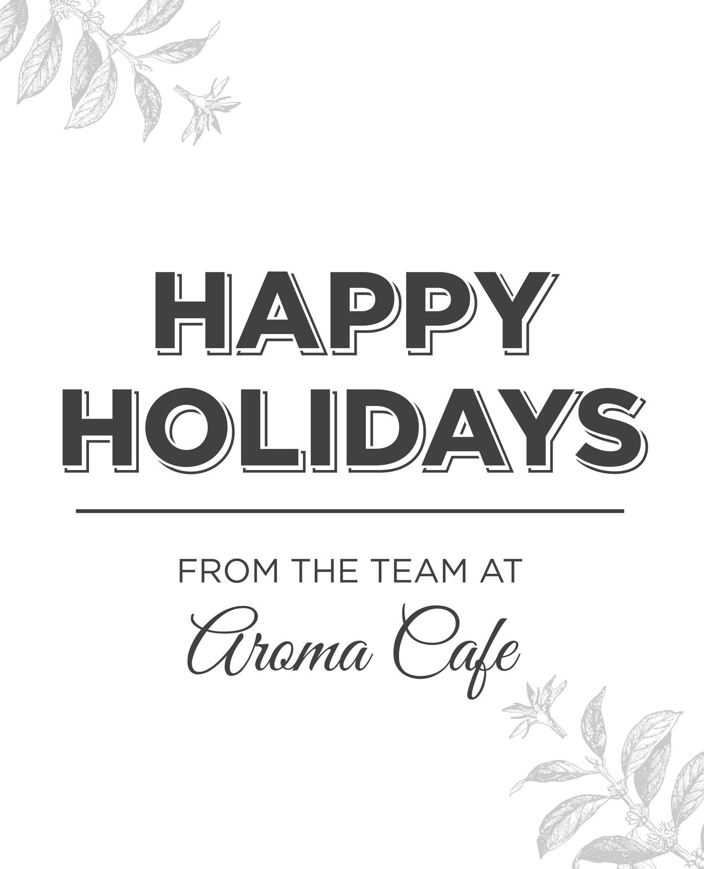 Happy Holidays from our family to yours. Thank you for sharing your mornings, moments and memories with us this year!🎄