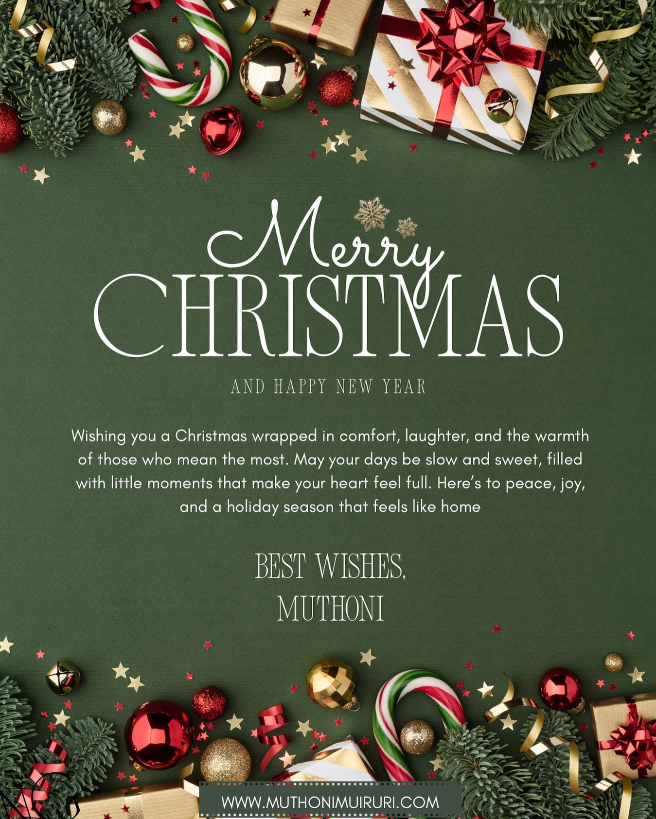 Merry Christmas to you and your loved ones!
May this season bring warmth, laughter and good tidings🎄. Be safe
#tistheseason