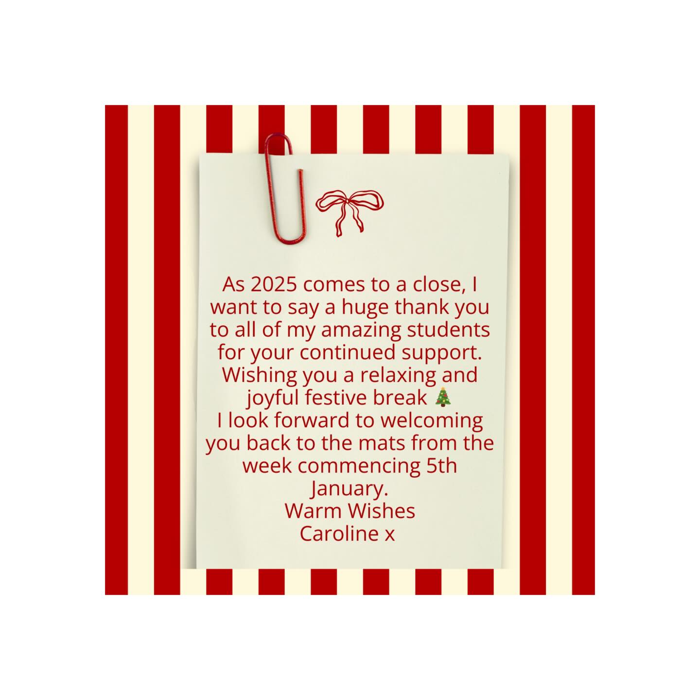 Wishing you all a very merry Christmas and a happy new year Cx