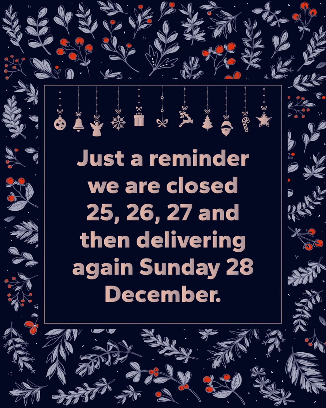🎄ATTENTION CHEFS: POST-CHRISTMAS DELIVERY UPDATE🎄
We hope the service has been smooth and the kitchens are holding up!
A quick reminder that My Fish Company is now closed for a short festive break. Please take note of our adjusted delivery schedule for this weekend, as it differs from our usual routine:
🚛 NO DELIVERIES ON SATURDAY 27th DECEMBER
🚛 NEXT DELIVERY DAY: SUNDAY 28th DECEMBER
While we don’t usually deliver on a Sunday, we have swapped our Saturday rounds this week to ensure you have the freshest possible stock for the run-up to New Year.
The order line is open for Sunday deliveries—get your requirements in now to secure your fish!
Tel: 01253 779813
Merry Christmas from everyone at My Fish Company, thank you for your business.
🎄🦑🎄🦐🎄🦀🎄🦞🎄🍽️🎄🥂🎄
#MyFishCompany #ChefUpdate #KitchenLogistics #ChefLife #SeafoodSupplier SundayDelivery FestiveService FreshFish