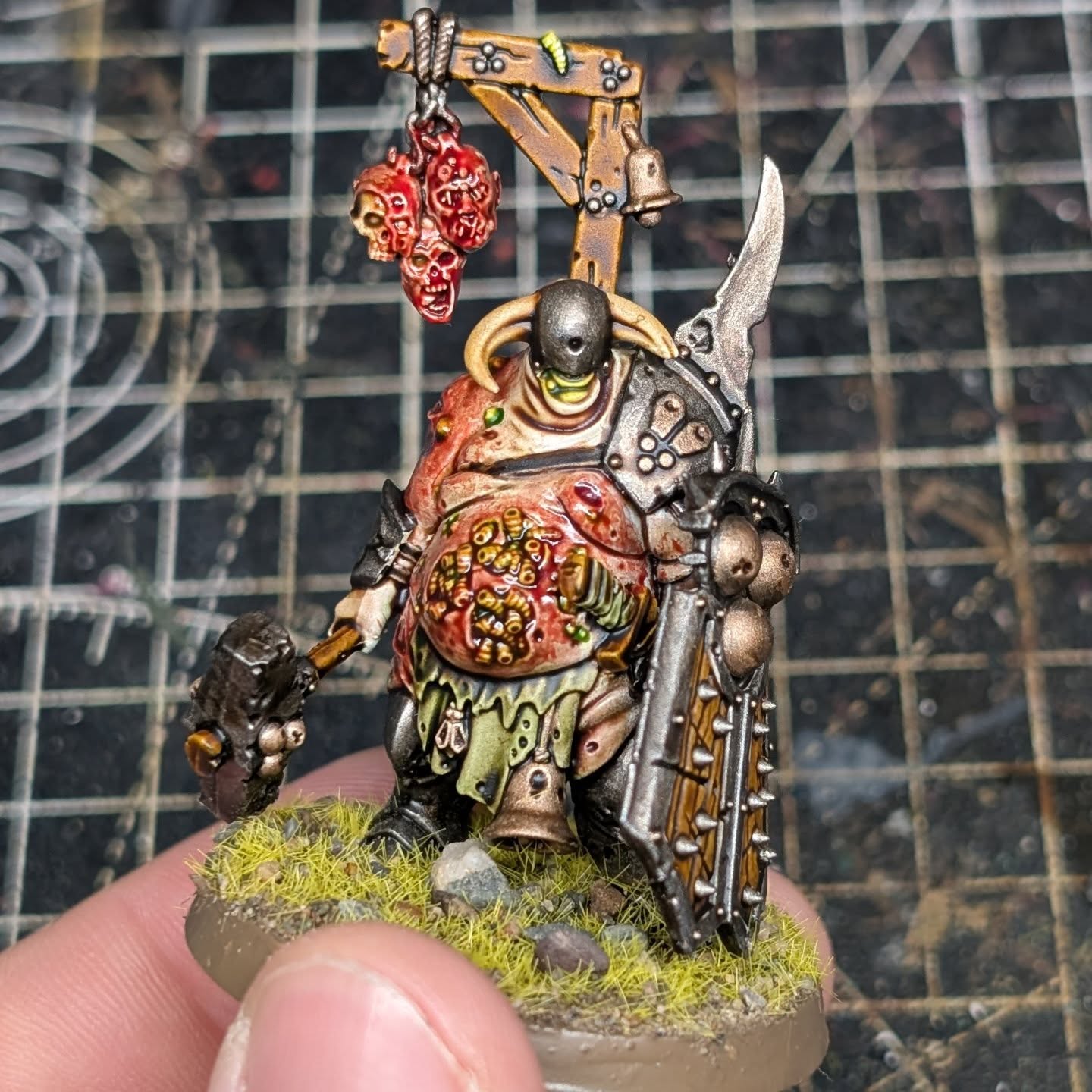 Christmas blessings from this happy nurgle guy. I wanted to paint something festive and I could think of nothing more festive than him. Truly