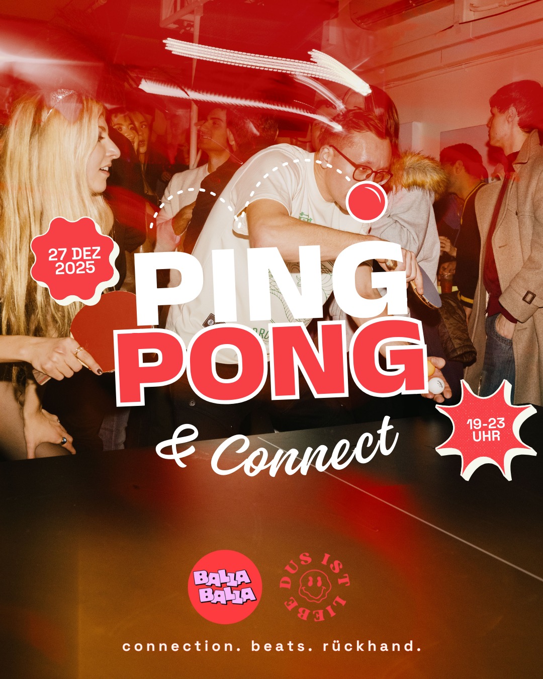 LAST CALL FÜR UNSERE RUNDLAUFPARTY MORGEN IM @ballaballa.fun 🏓❤️🔥
Ein letztes Mal dieses Jahr zusammenkommen, bei bester Musik von @klausinsehaus, entspannten Drinks und natürlich richtig guten Matches an der Platte 😌🤝
Ob allein oder mit Friends – wir freuen uns auf euch! Tickets findet ihr wie immer über unsere Bio 📲
#dusistliebe #ballaballa #pingpong #rundlaufparty #düsseldorf #connect